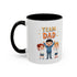 Team Dad Accent Coffee Mug