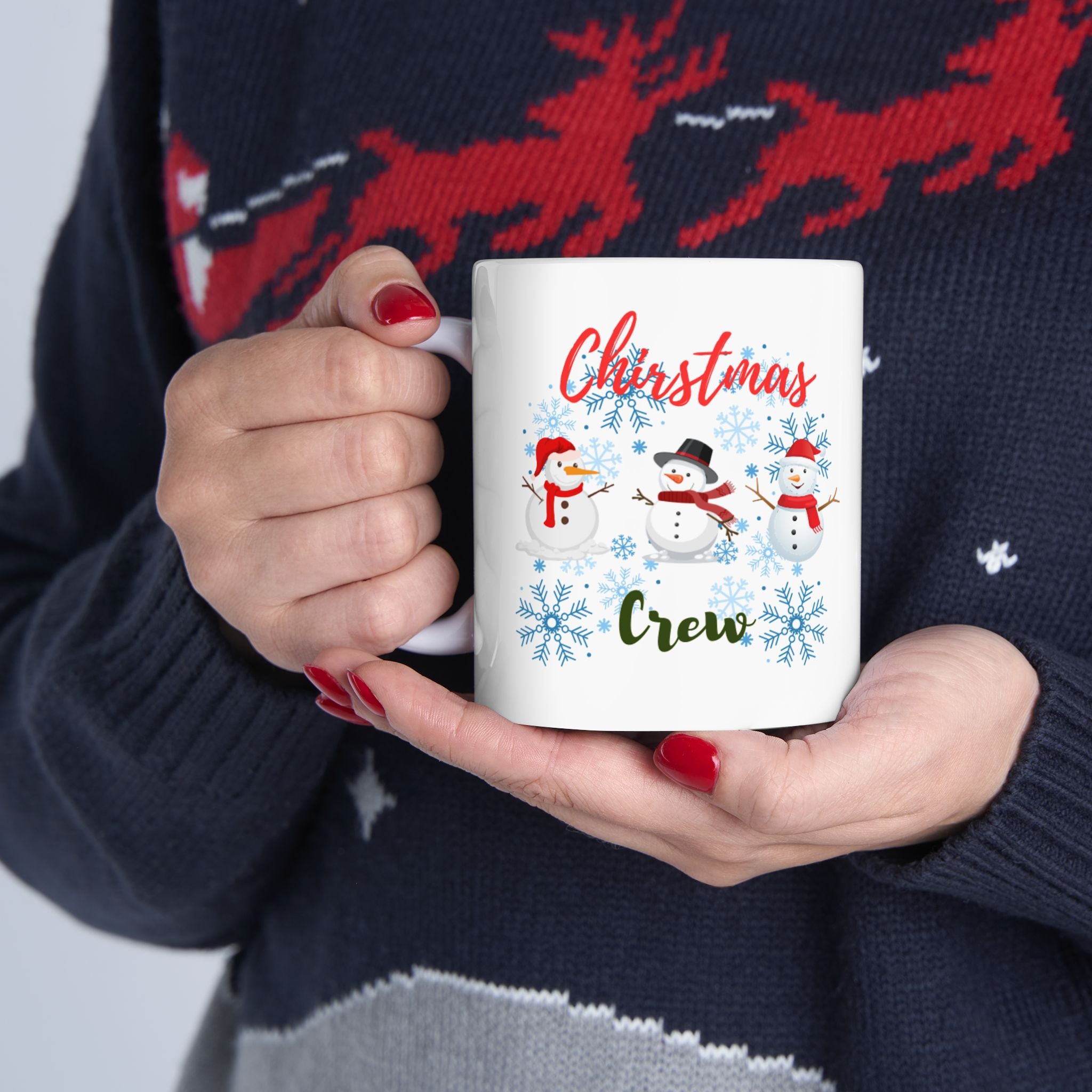 Christmas Crew Ceramic Mug, (11oz, 15oz)