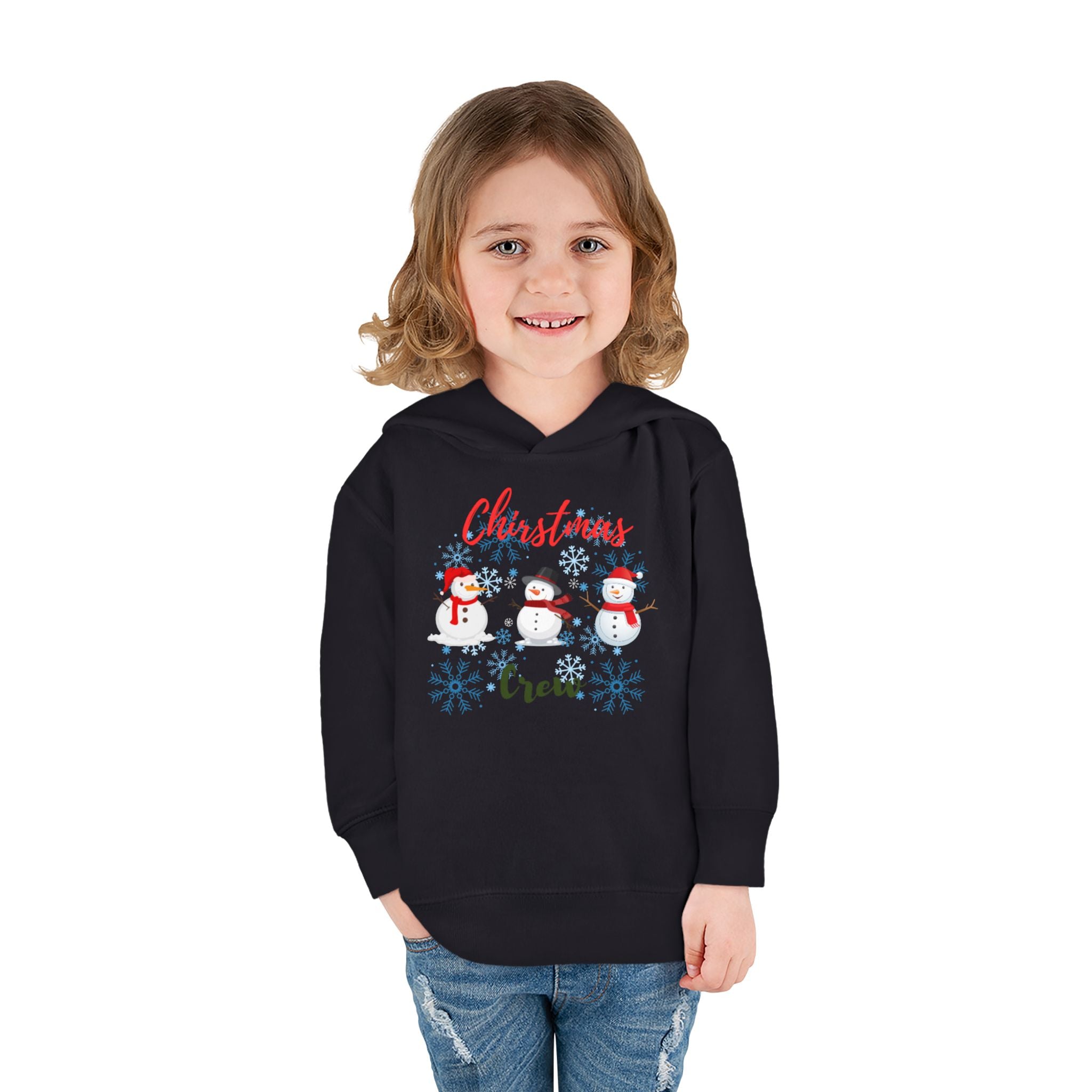 Christmas Crew Toddler Pullover Fleece Hoodie