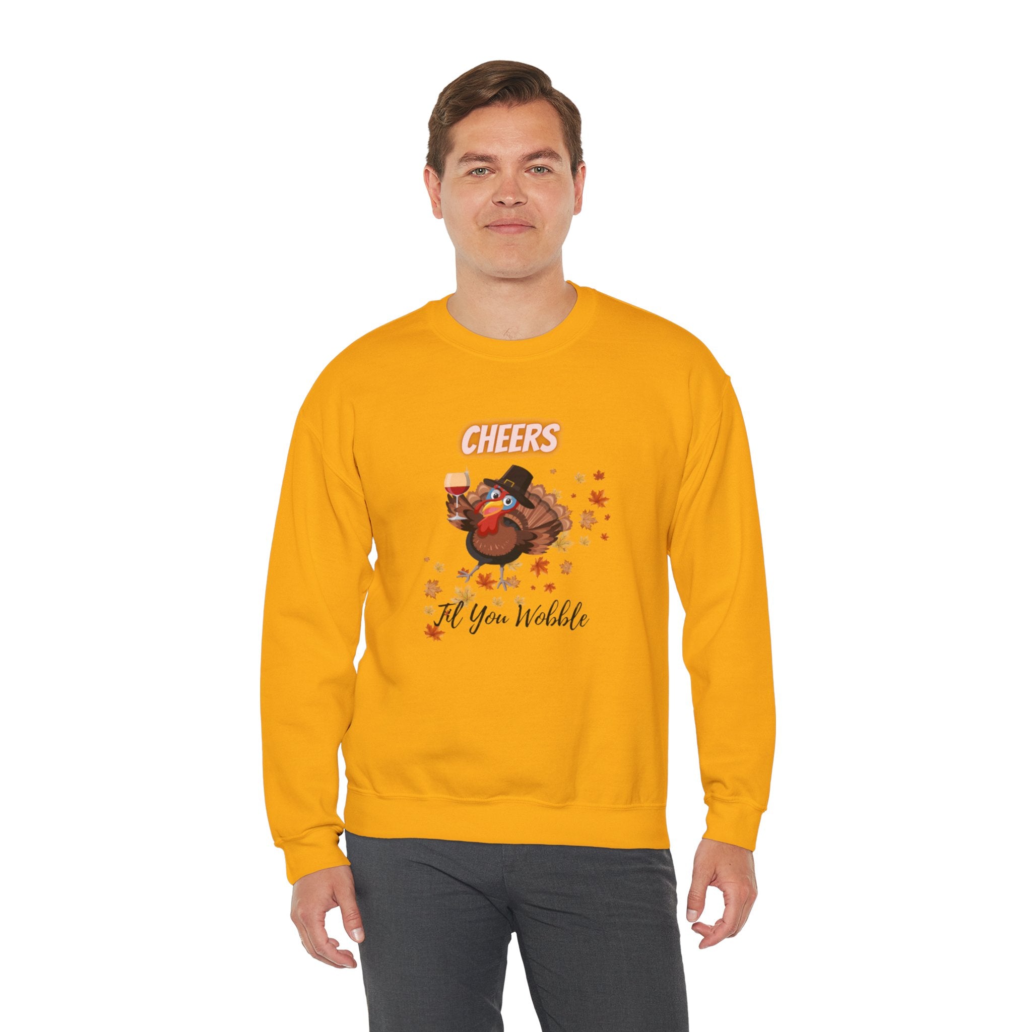 Cheers Til You Wobble Unisex Heavy Blend™ Crewneck Sweatshirt