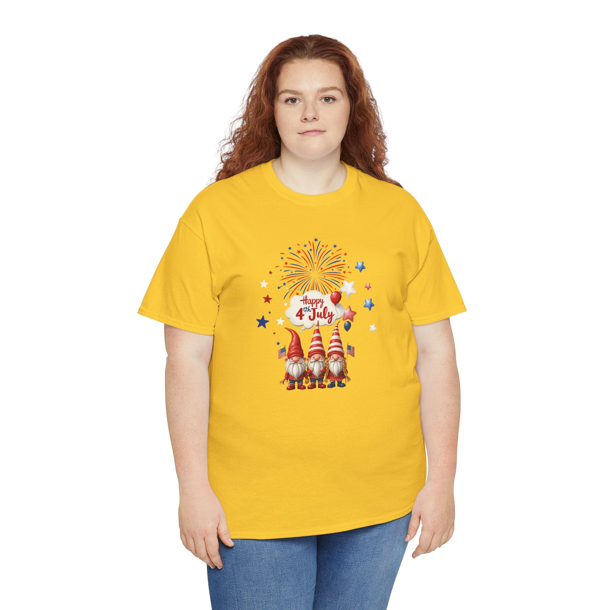 Gnome 4th of July Unisex Heavy Common Tee