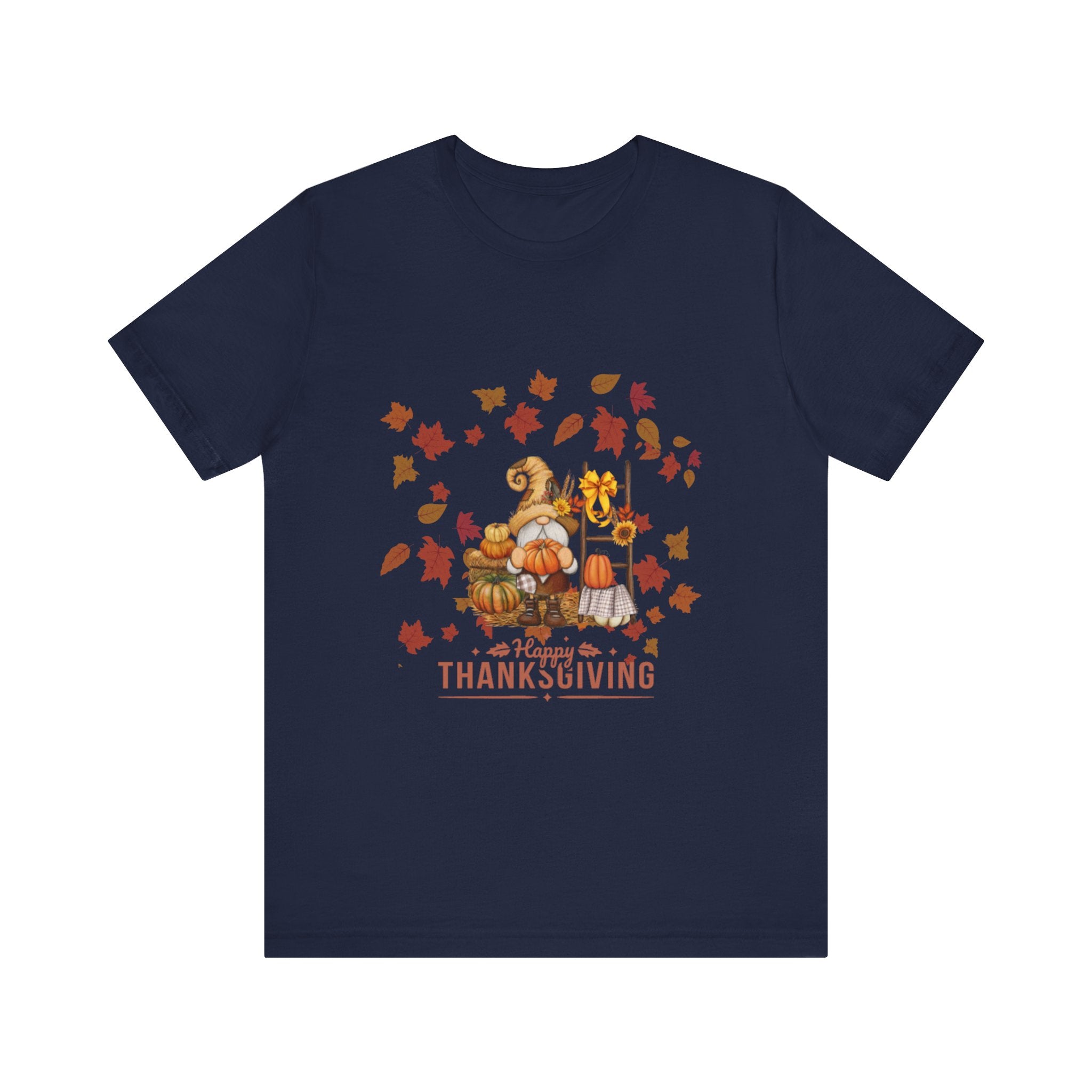 Gnome Happy Thanksgiving Unisex Jersey Short Sleeve Tee