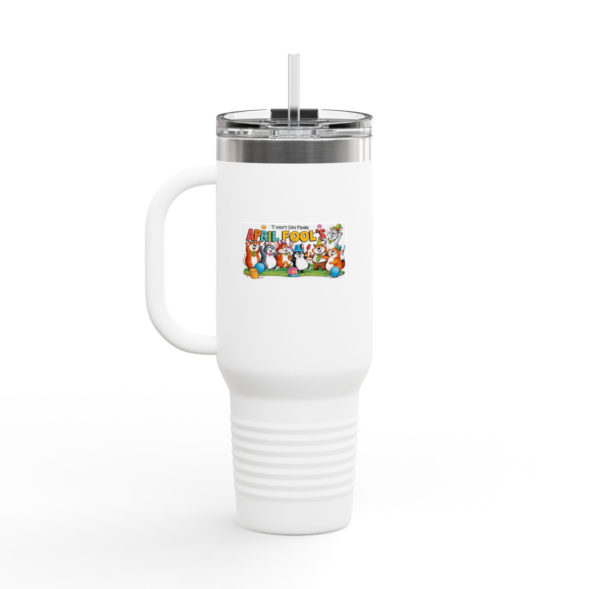 T-Pish'-T Day Prank Insulated Travel Mug - 40oz with Straw