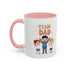 Team Dad Accent Coffee Mug