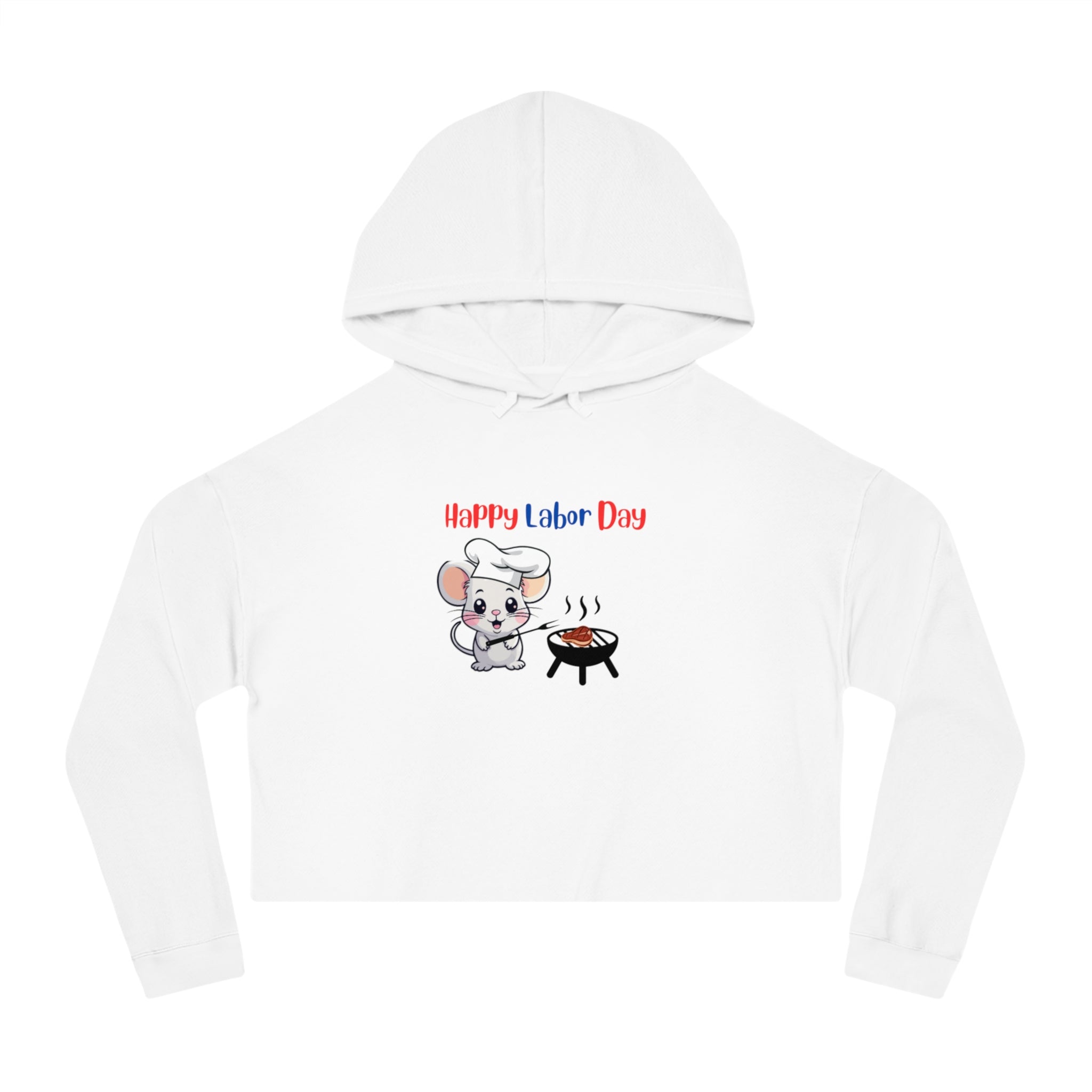 Labor Day Cookout Women’s Cropped Hooded Sweatshirt