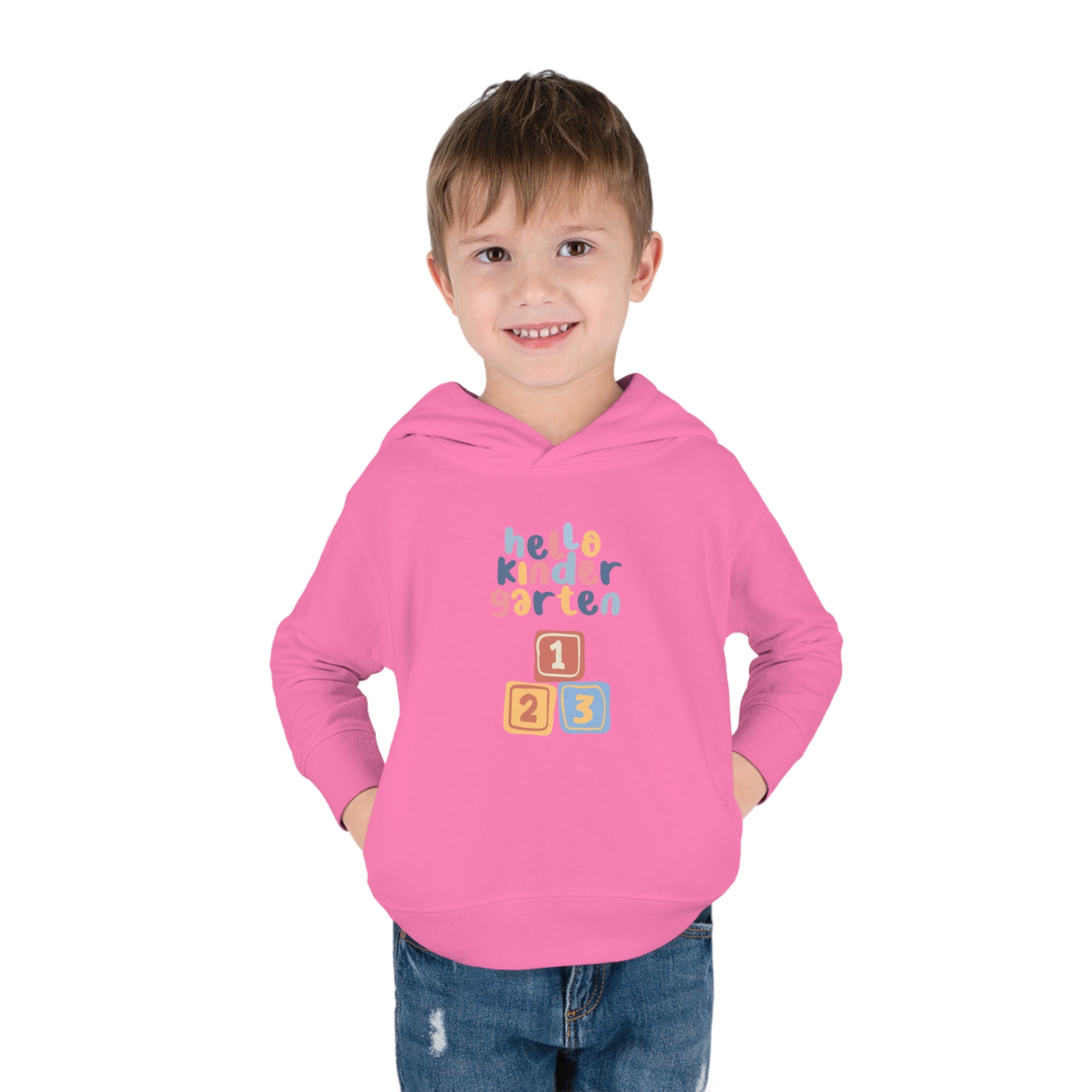 Hello Kindergarten Toddler Pullover Fleece Hoodie