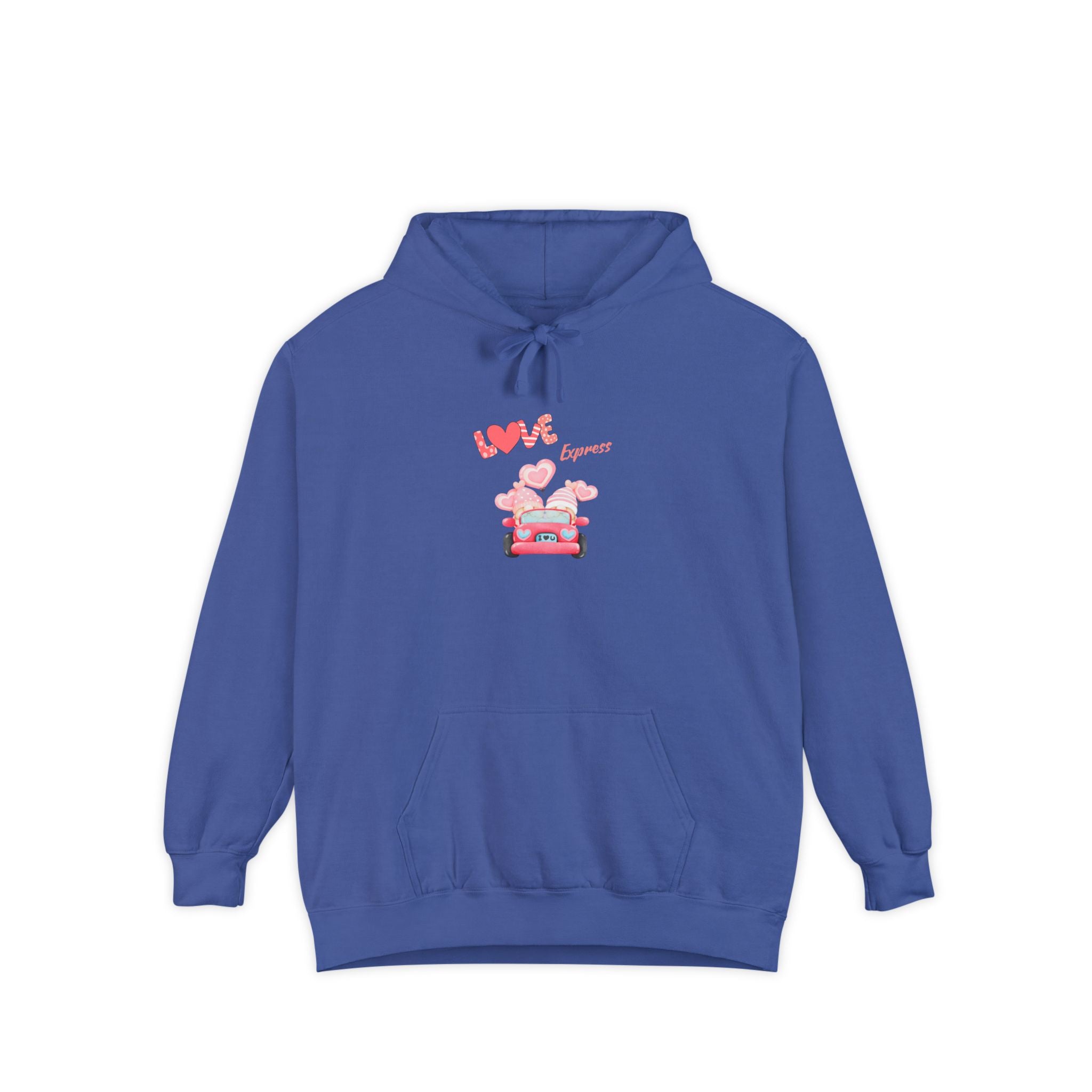 Love Express Unisex Garment-Dyed Hoodie