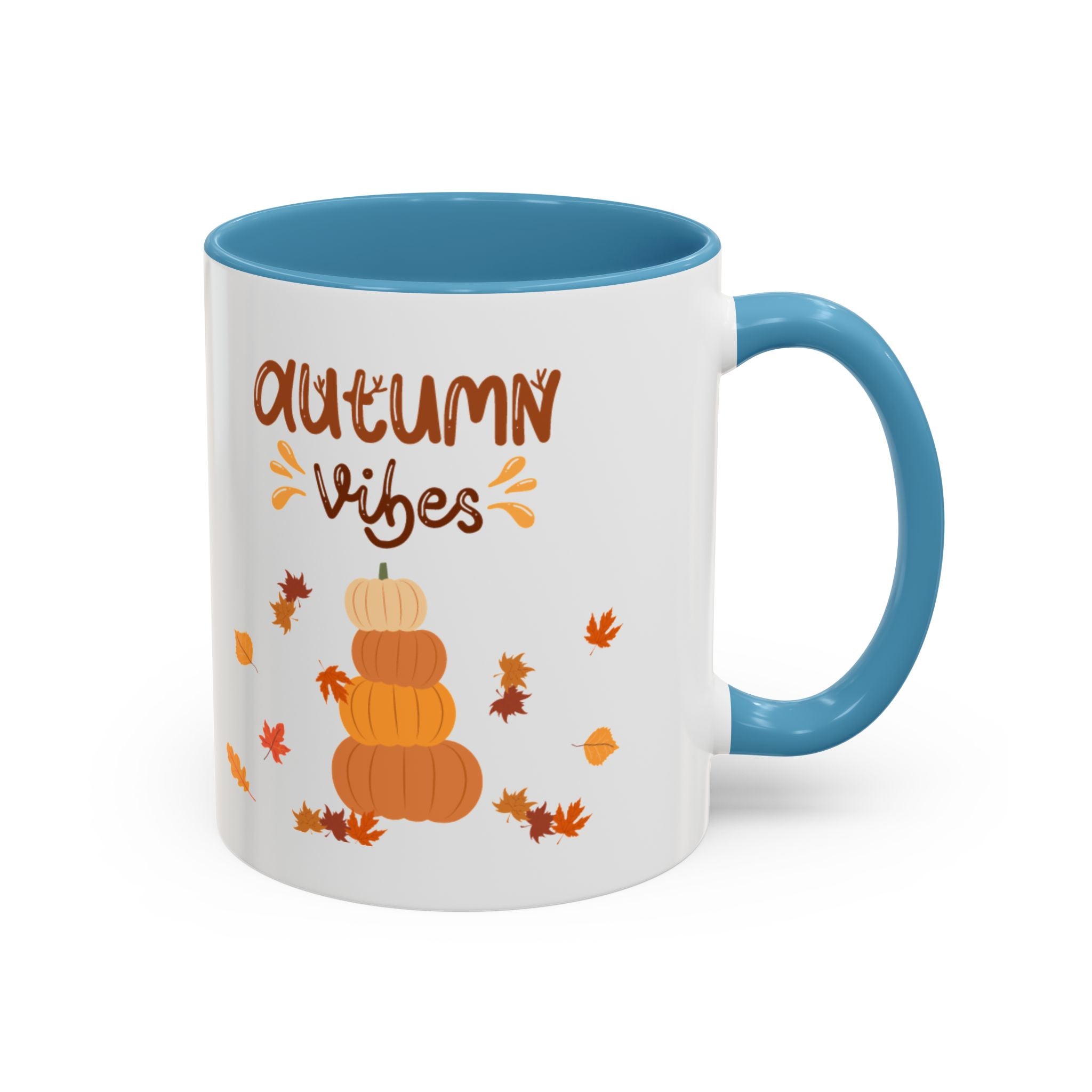 Autumn Vibes Accent Coffee Mug (11, 15oz)