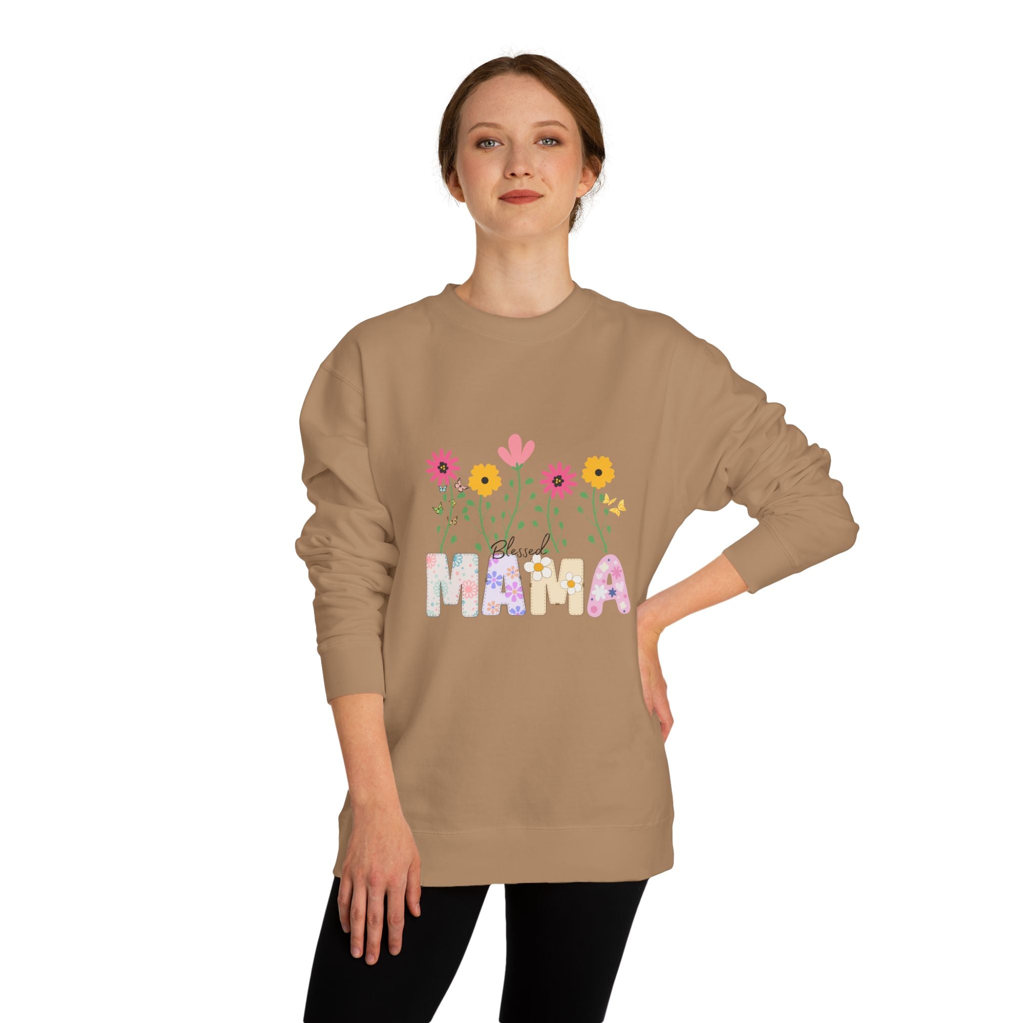 Blessed Mama Unisex Crew Neck Sweatshirt