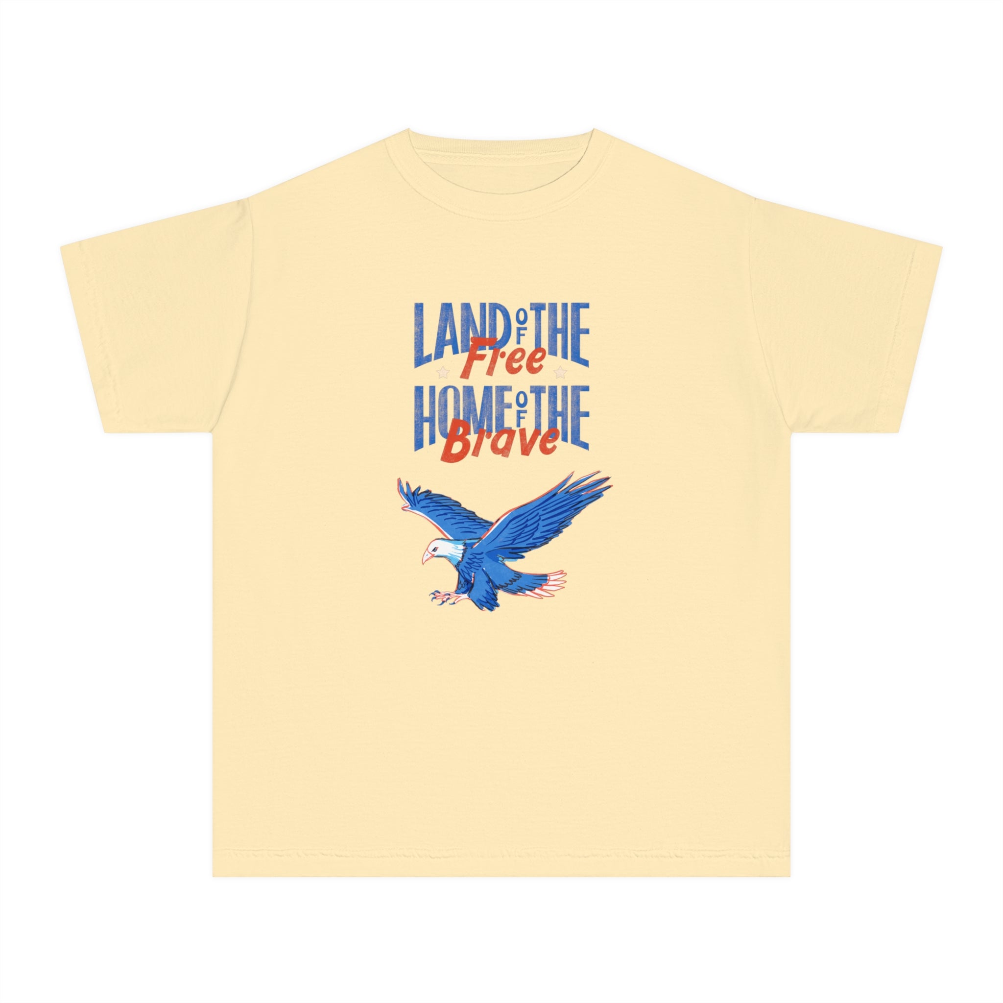 Land Of The Free Home Of The Brave Youth Midweight Tee