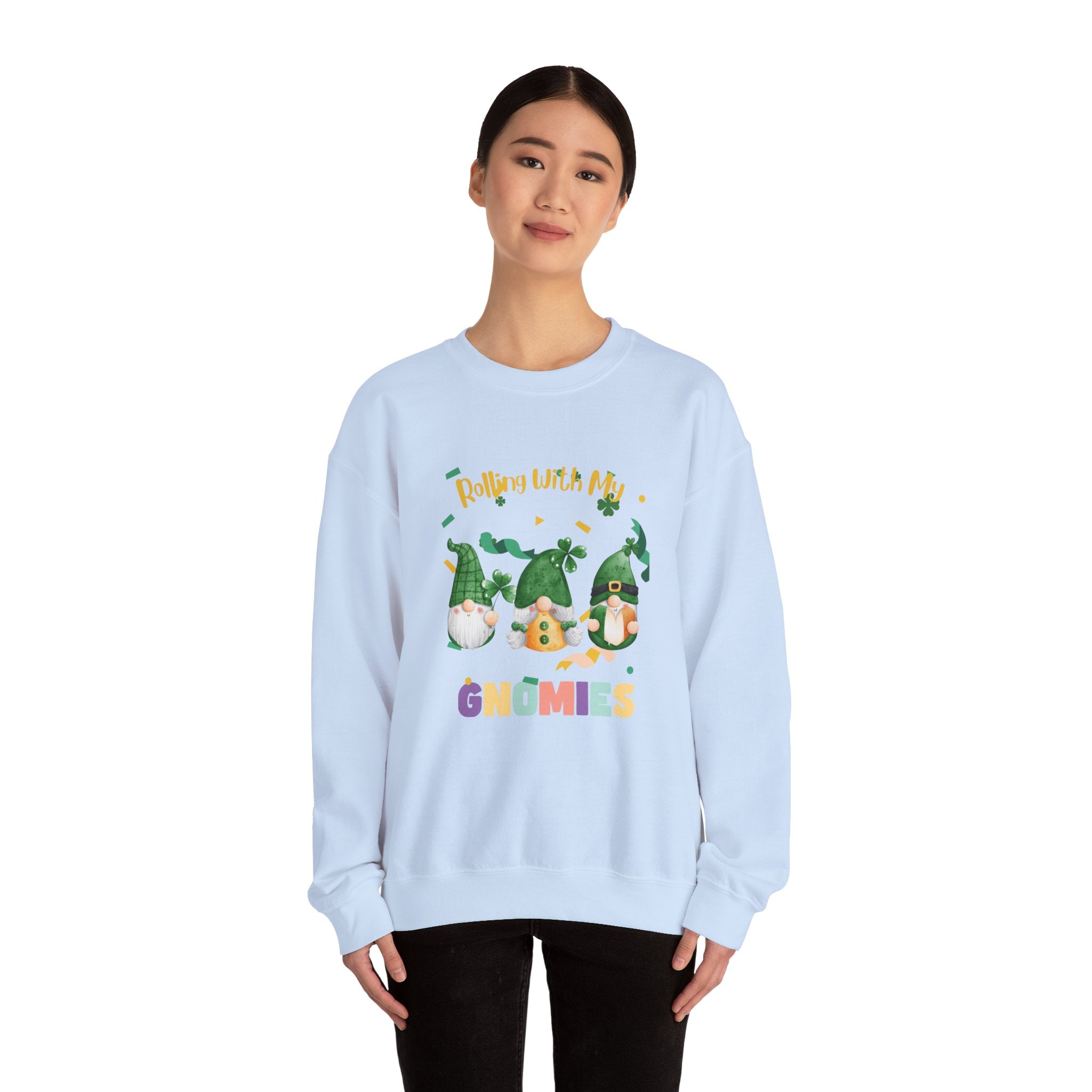 Rolling With My Gnomies Crewneck Sweatshirt - Unisex Heavy Blend™