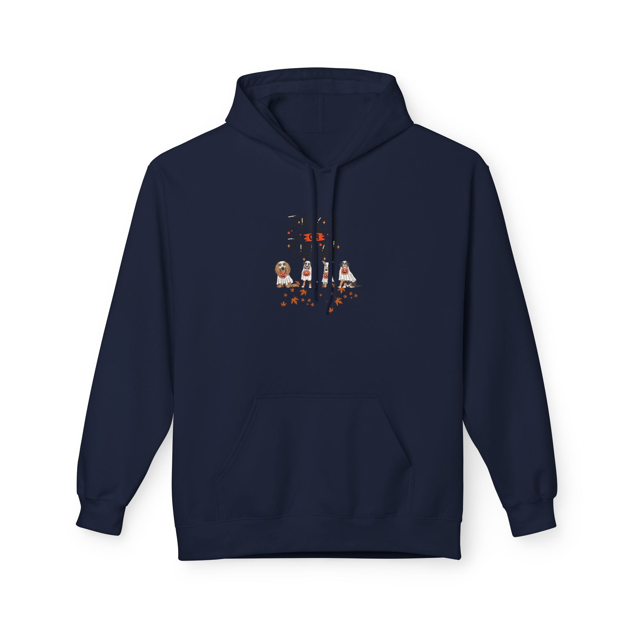 Pooch Trick or Treat Unisex Midweight Softstyle Fleece Hoodie