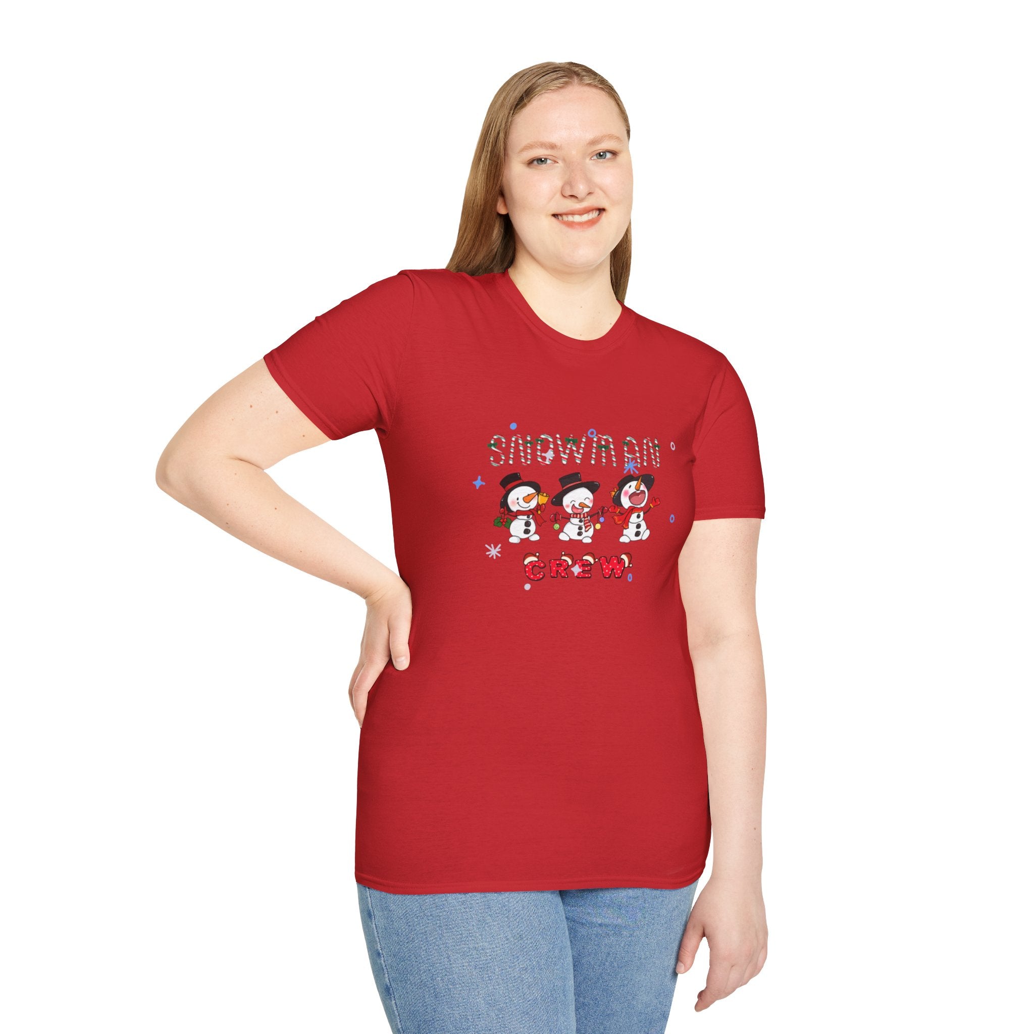 Snowman Crew Unisex Softstyle T-Shirt