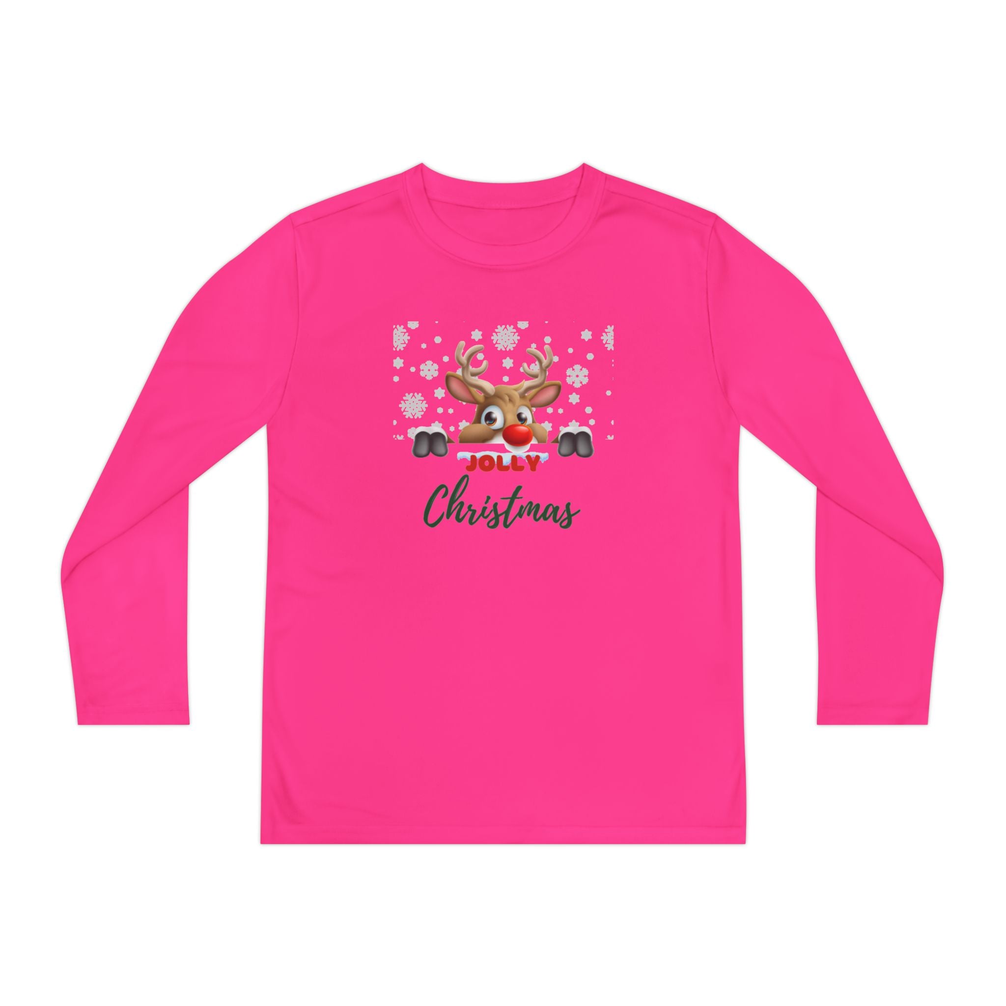 Jolly Christmas Youth Long Sleeve Competitor Tee