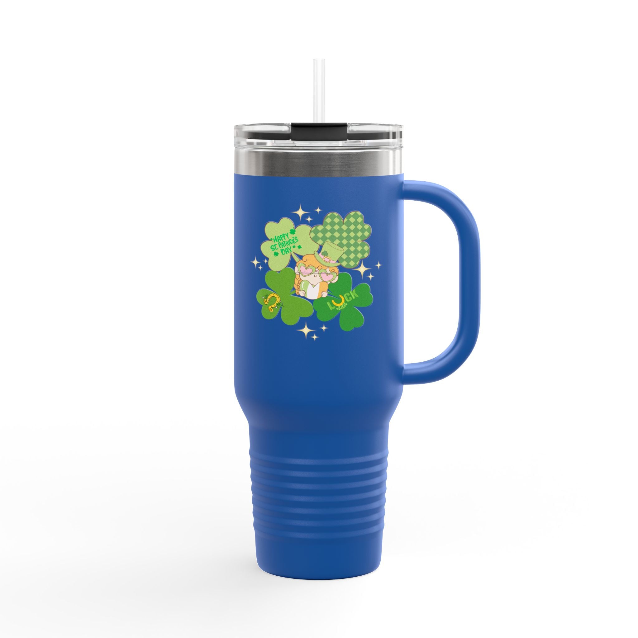 Retro St. Paddy's Day Insulated Travel Mug