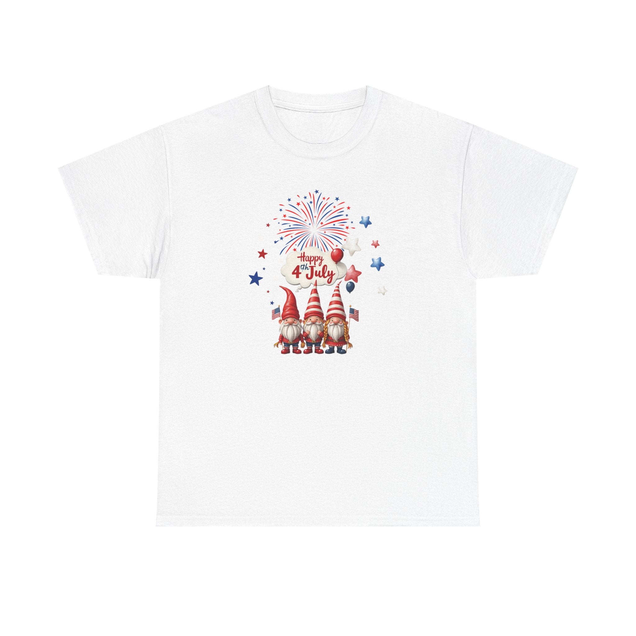 Gnome 4th of July Unisex Heavy Common Tee