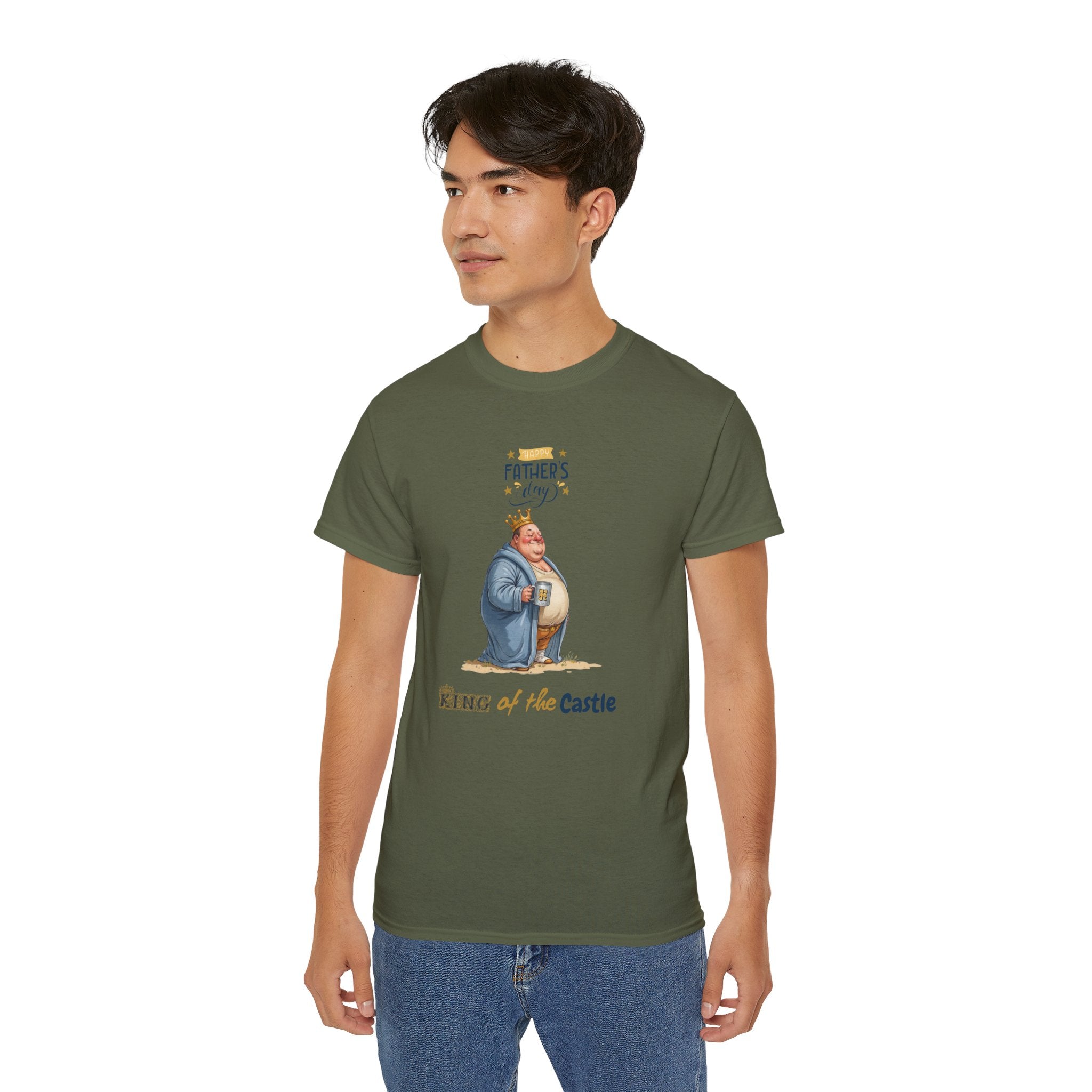 Father's Day King of the Castle Tee, Unisex Cotton T-Shirt