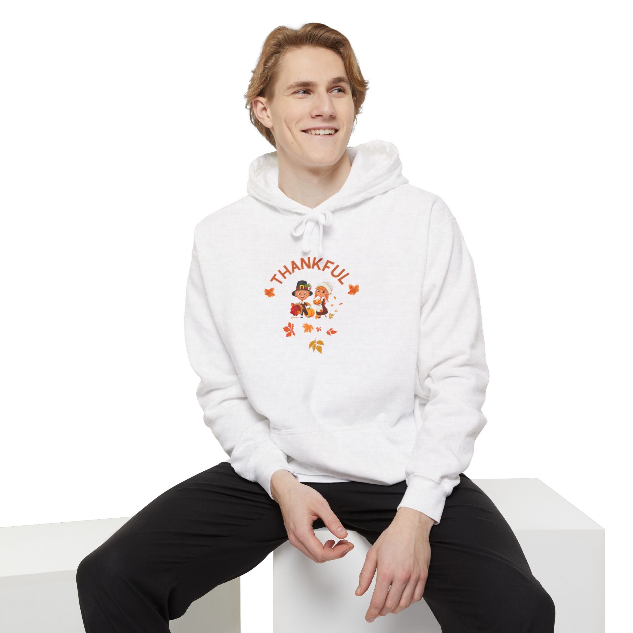 Pilgrims Turkey Day Unisex Garment-Dyed Hoodie