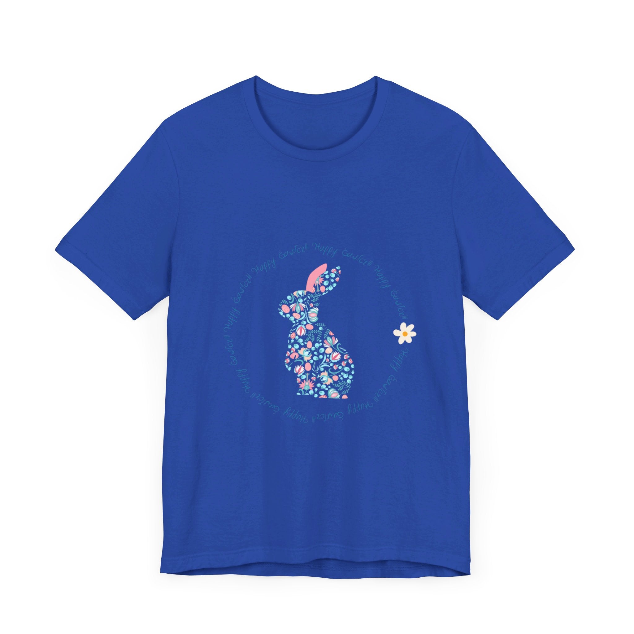 Happy Easter Rabbit Day Unisex Jersey Short Sleeve Tee