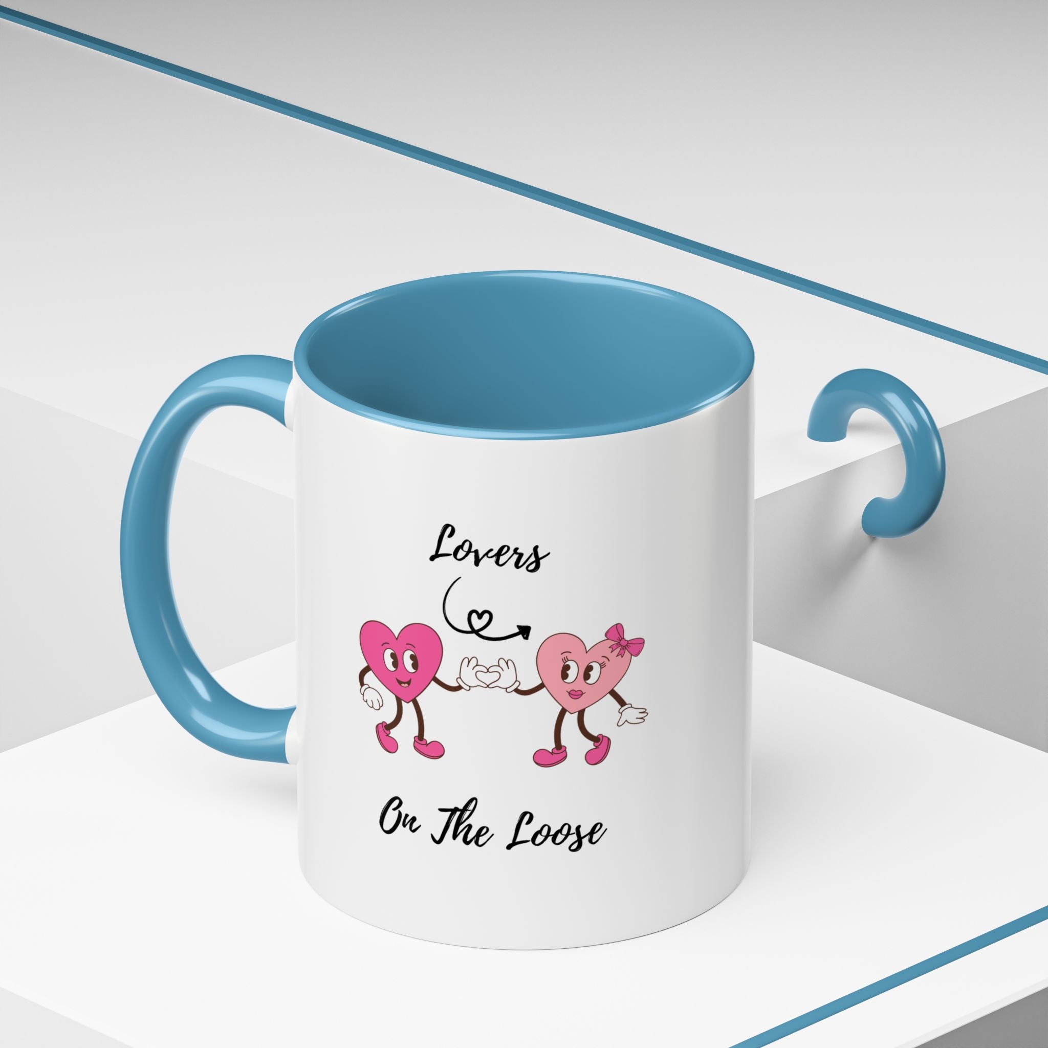 Lovers On The Loose Accent Coffee Mug (11, 15oz)