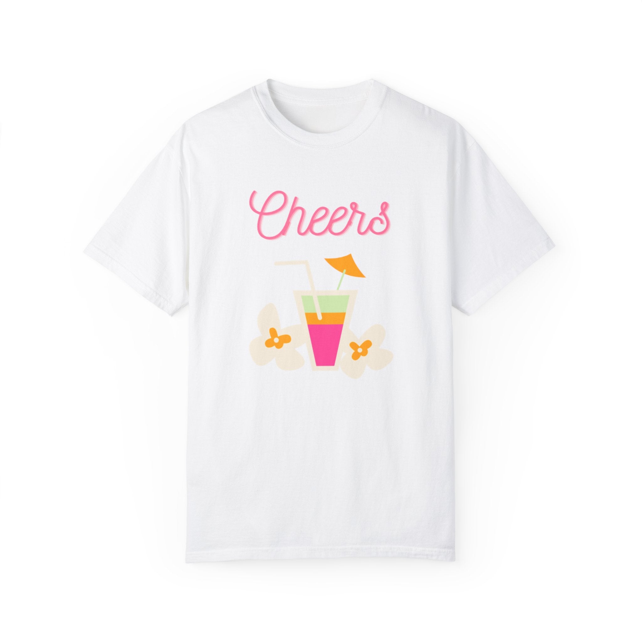 Cheers To Summer Unisex Garment-Dyed T-shirt