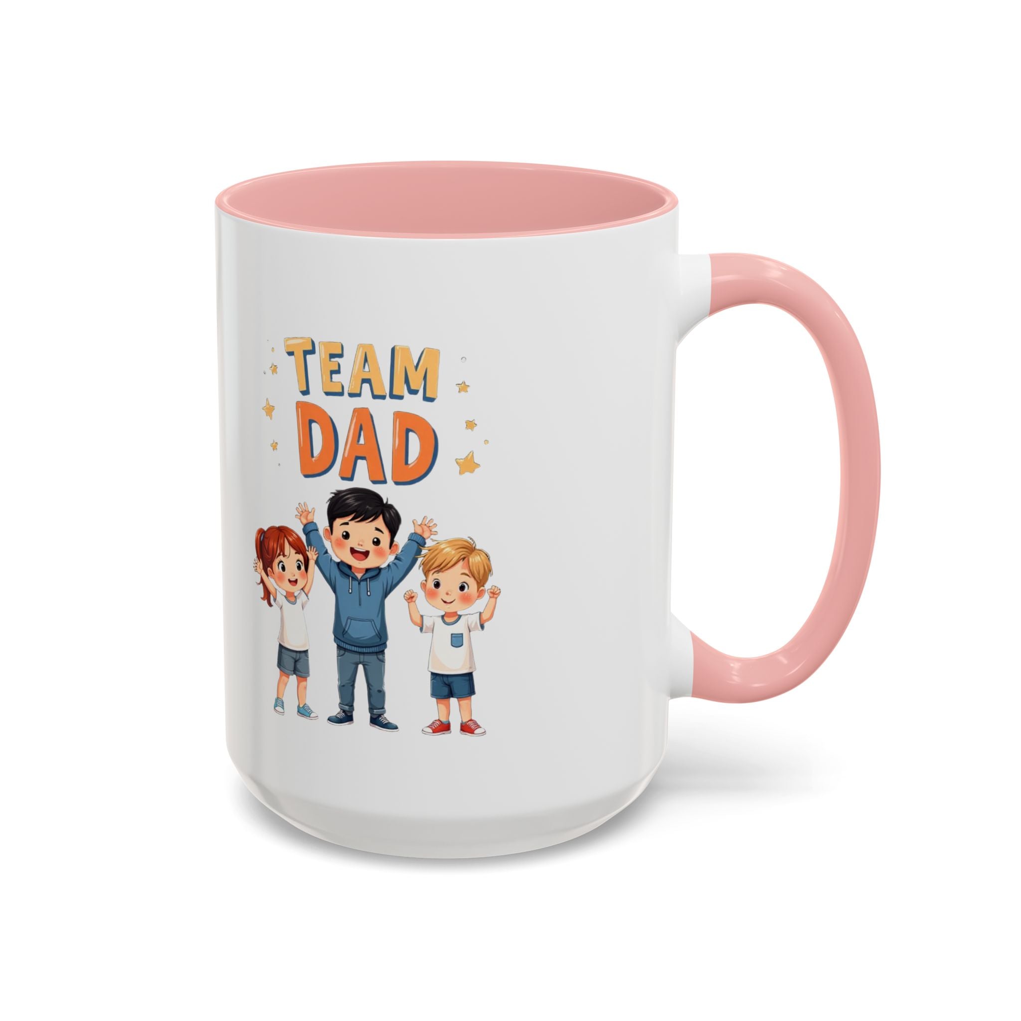 Team Dad Accent Coffee Mug