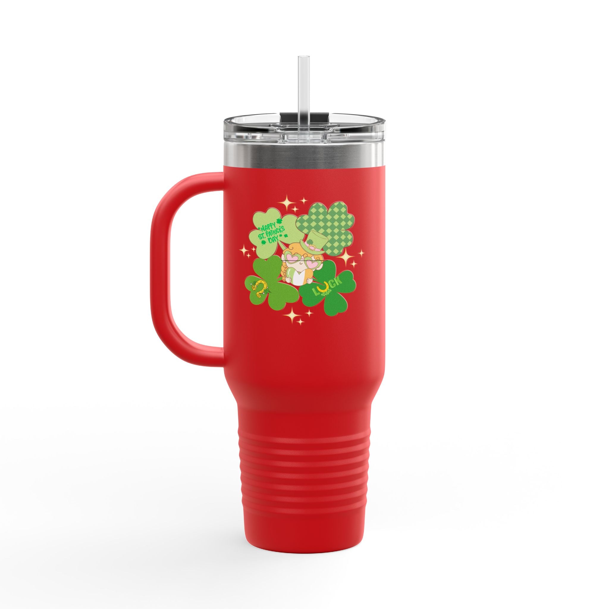Retro St. Paddy's Day Insulated Travel Mug