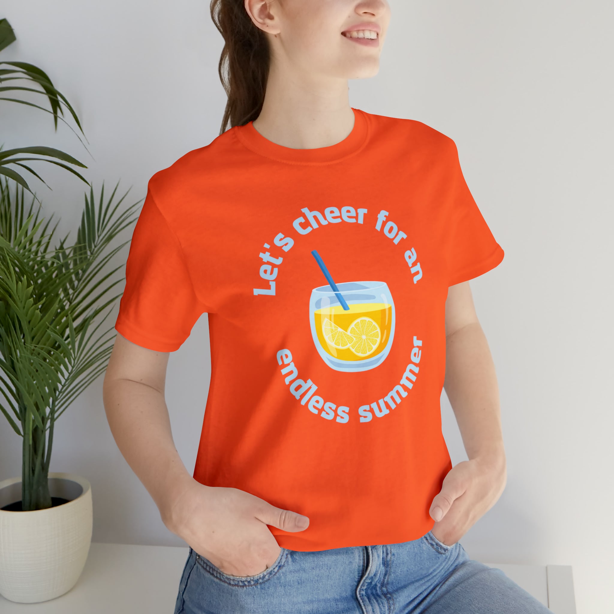 Let's  Cheer For An Endless Summer Unisex Jersey Short Sleeve Tee