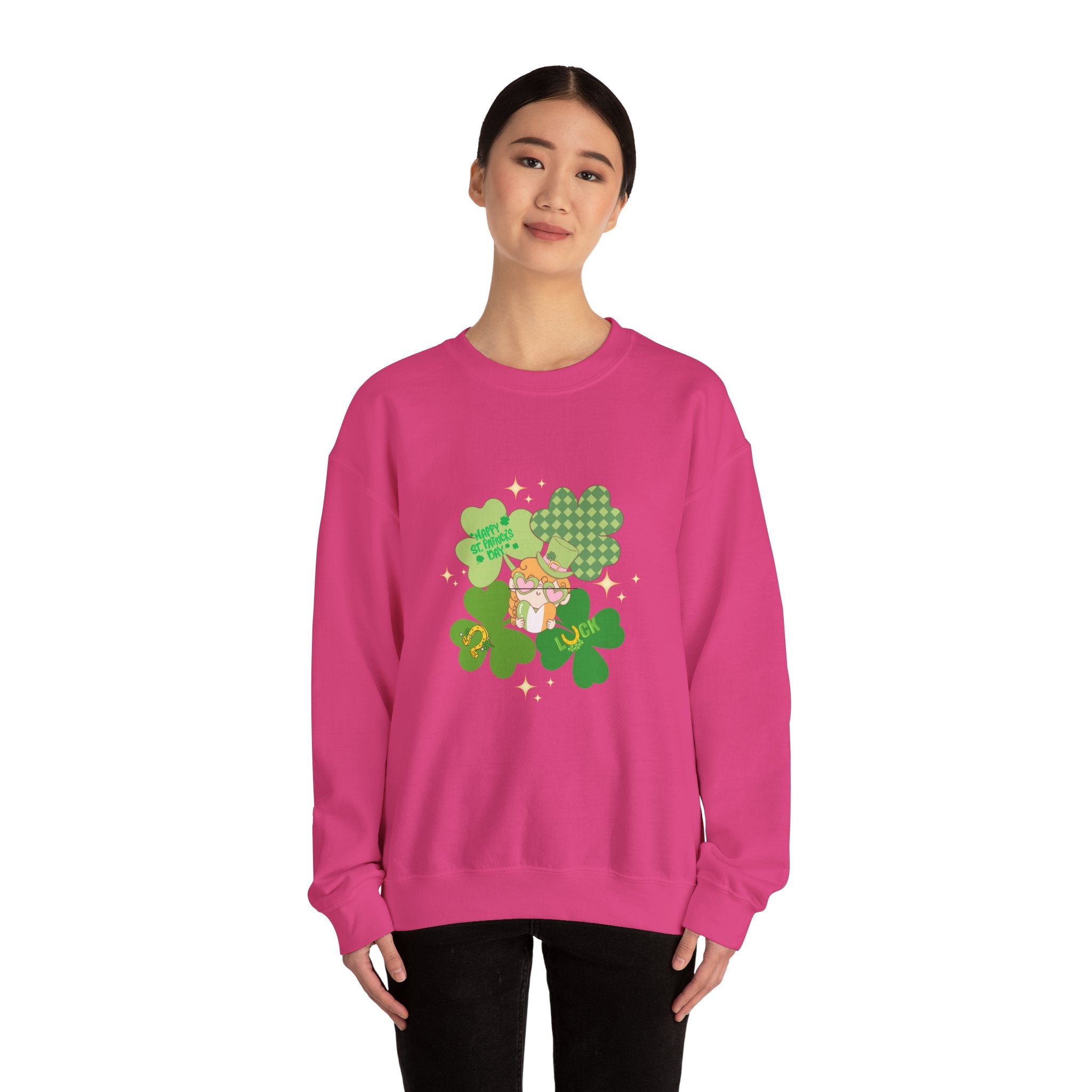 Retro St. Paddy's Day Unisex Heavy Blend™ Crewneck Sweatshirt