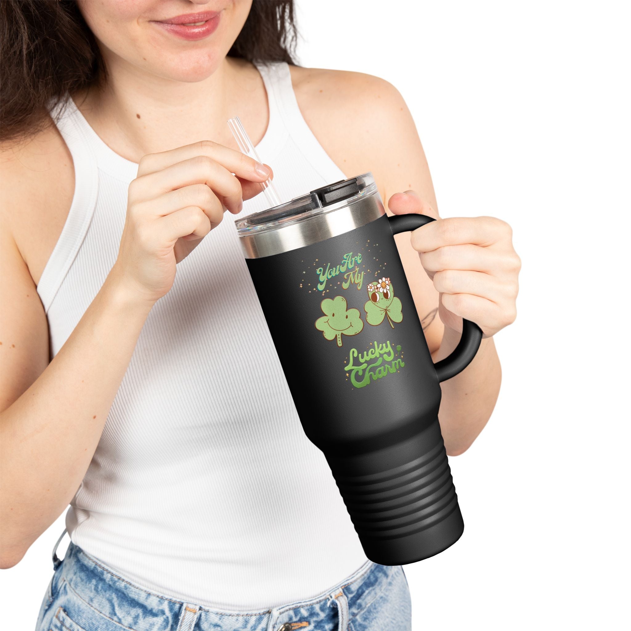 You’re My Lucky Charm Insulated Travel Mug - 40oz St. Patrick's Day Drinkware