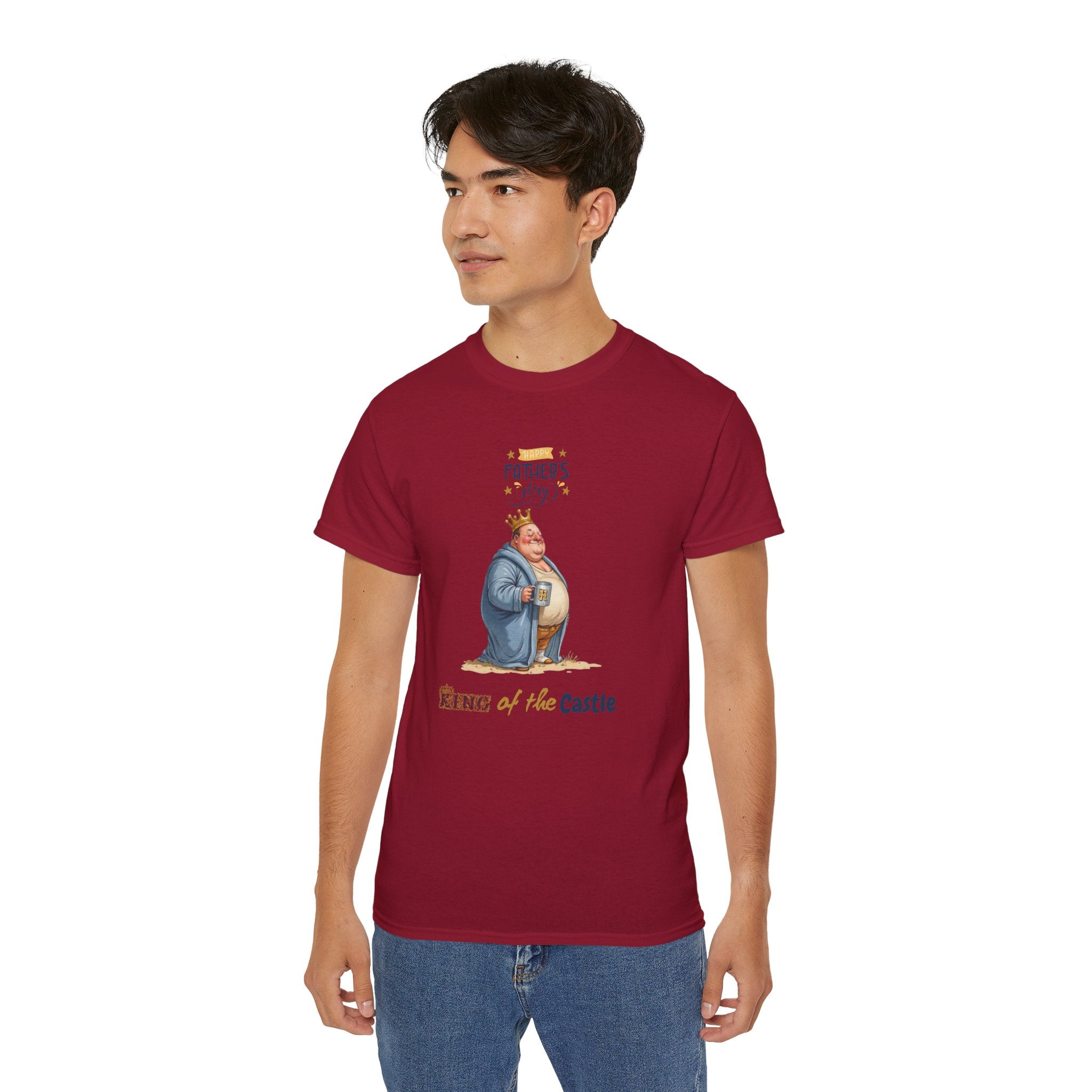 Father's Day King of the Castle Tee, Unisex Cotton T-Shirt