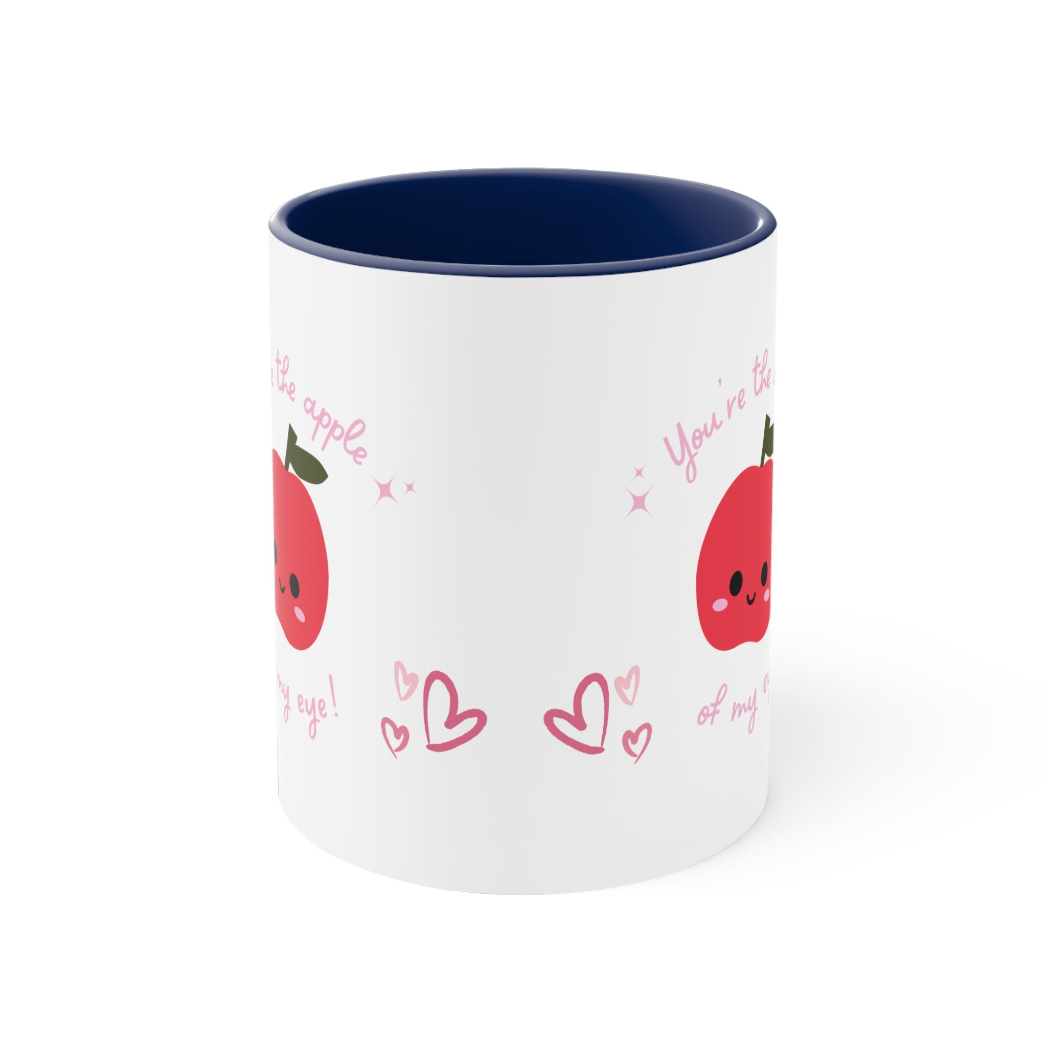 You Are The Apple Of My Eyes Accent Coffee Mug, 11oz