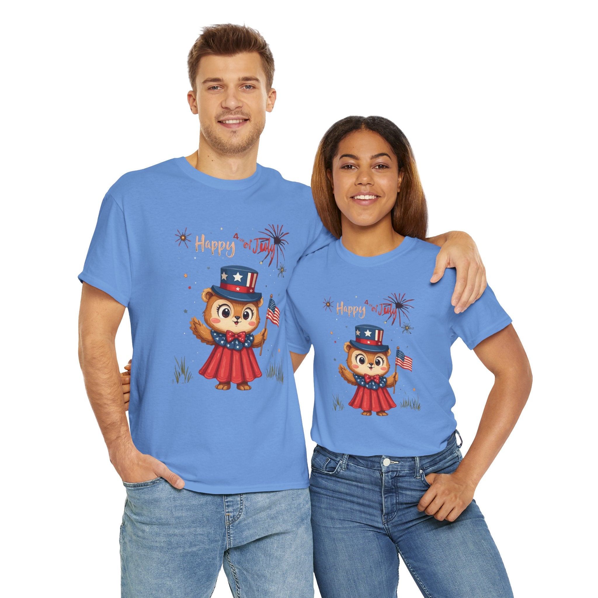 Happy Independence Day Unisex Heavy Cotton T-Shirt