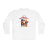 Happy 4th of July Teddy Bear Couple  Unisex Lightweight Long Sleeve Tee