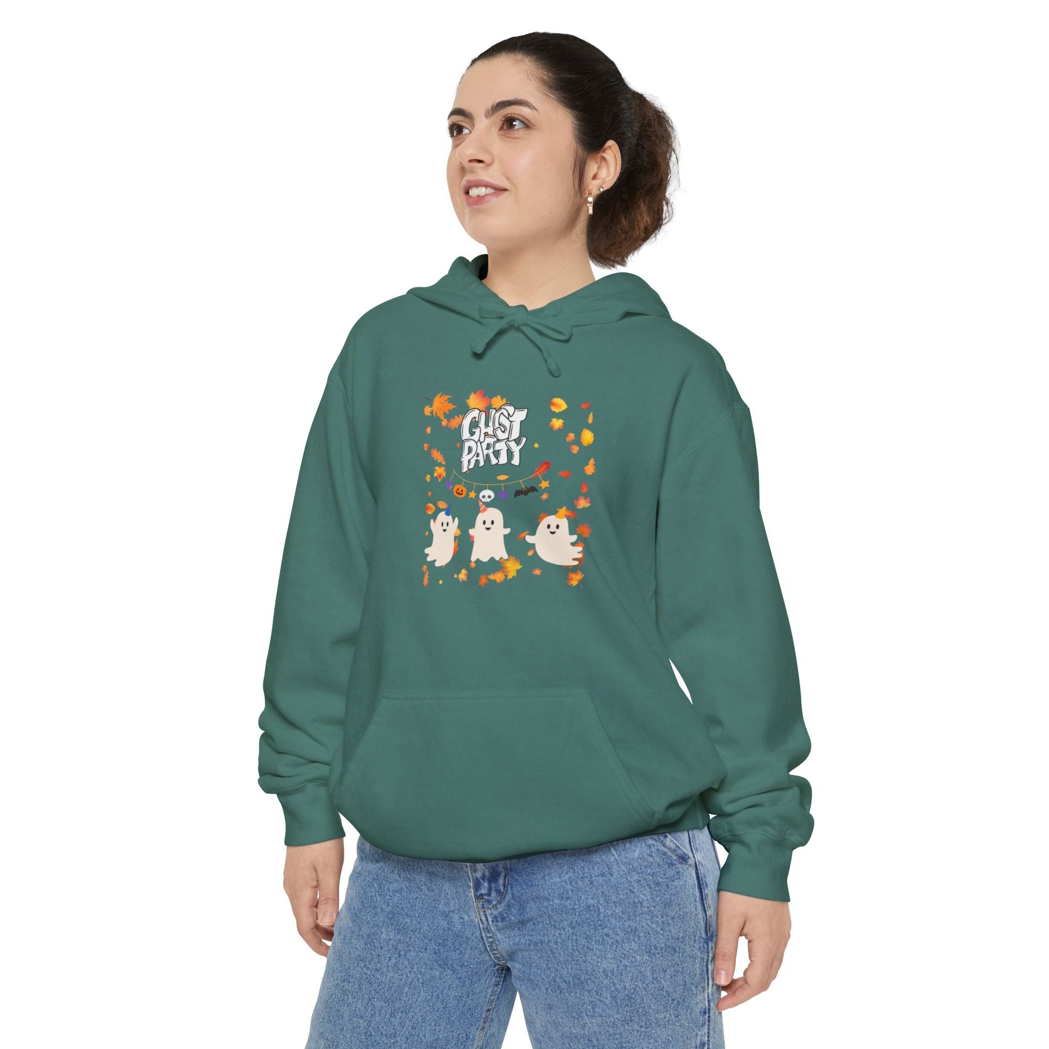 Ghost Party Unisex Garment-Dyed Hoodie