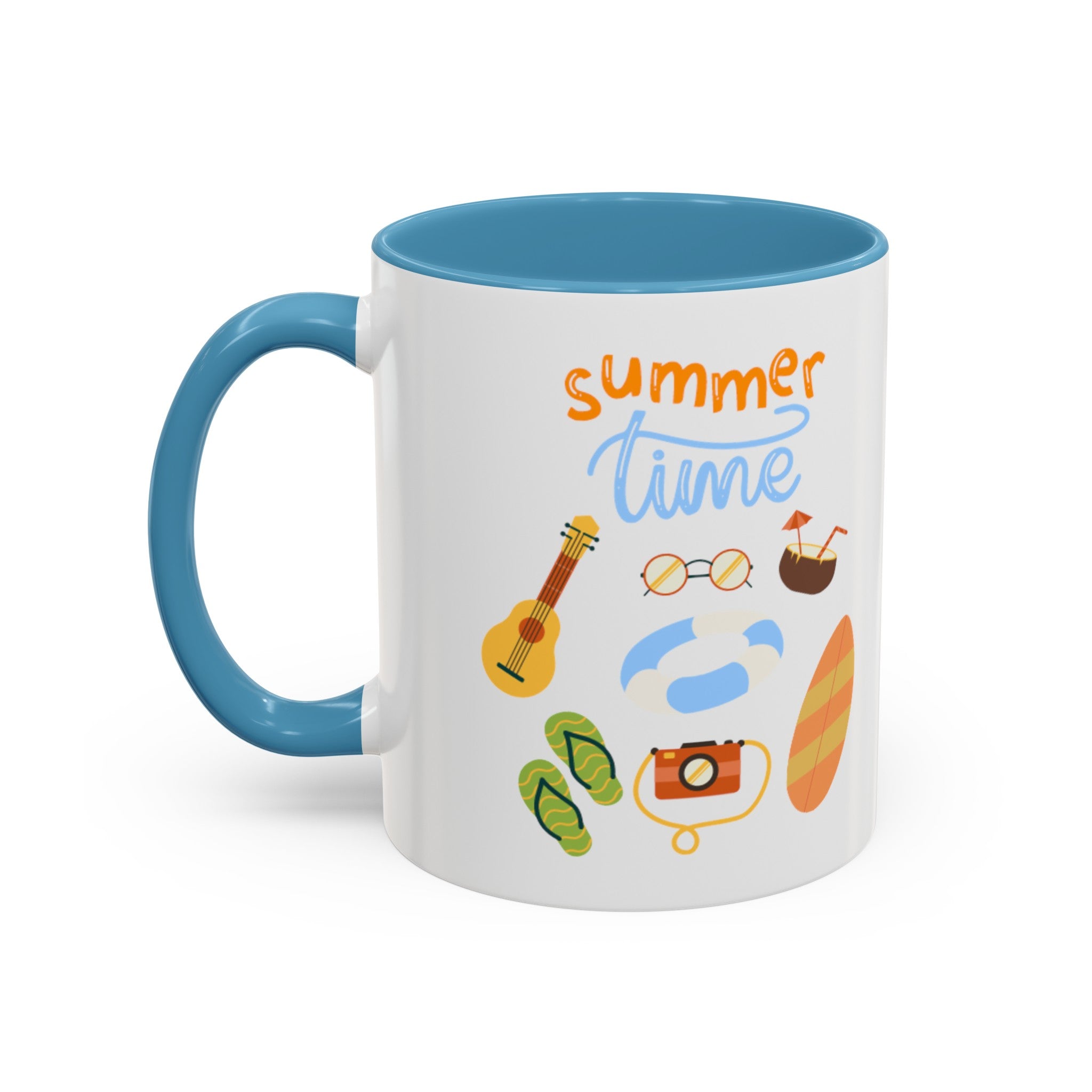 Summertime Fun Accent Coffee Mug (11, 15oz)