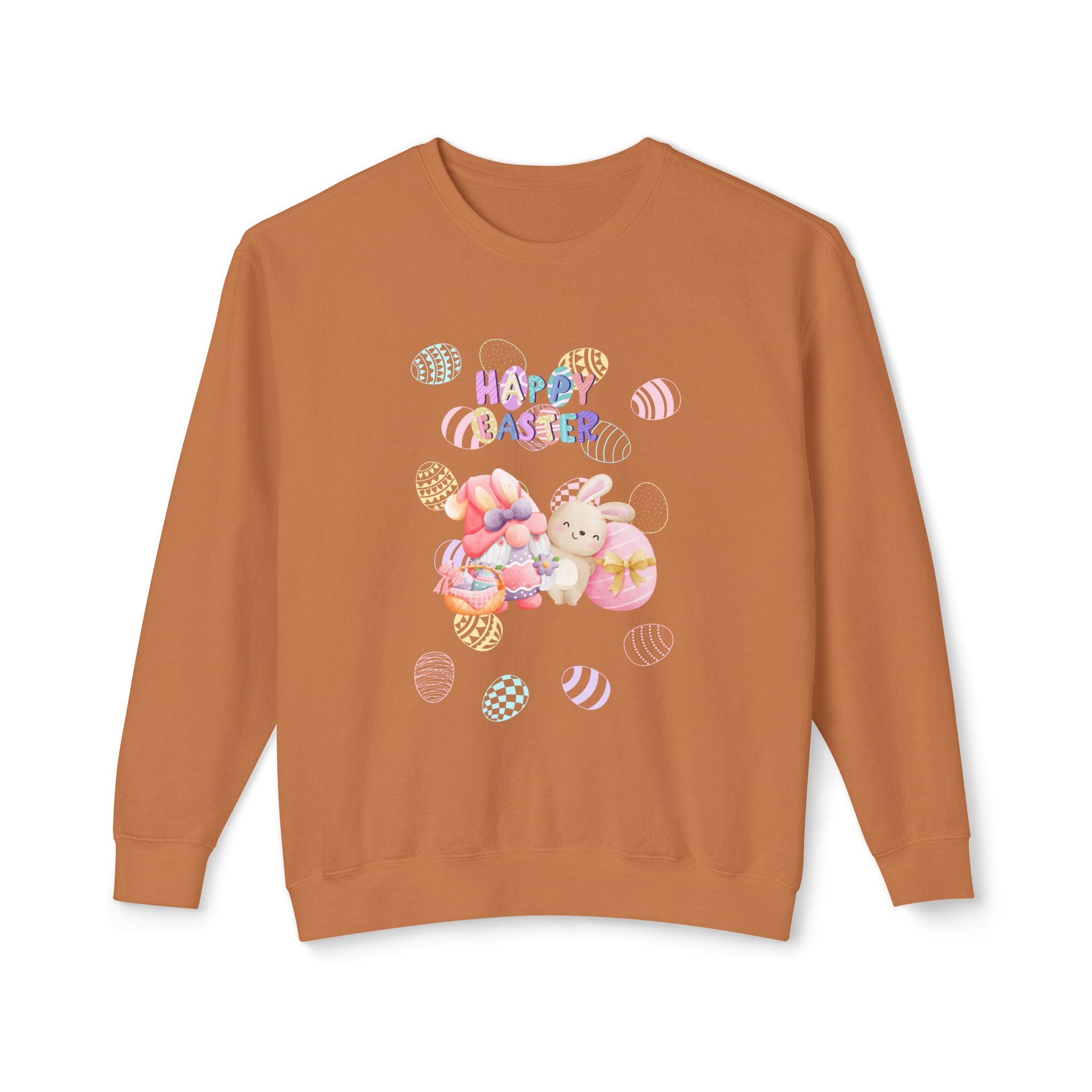 Easter Gnome Unisex Lightweight Crewneck Sweatshirt