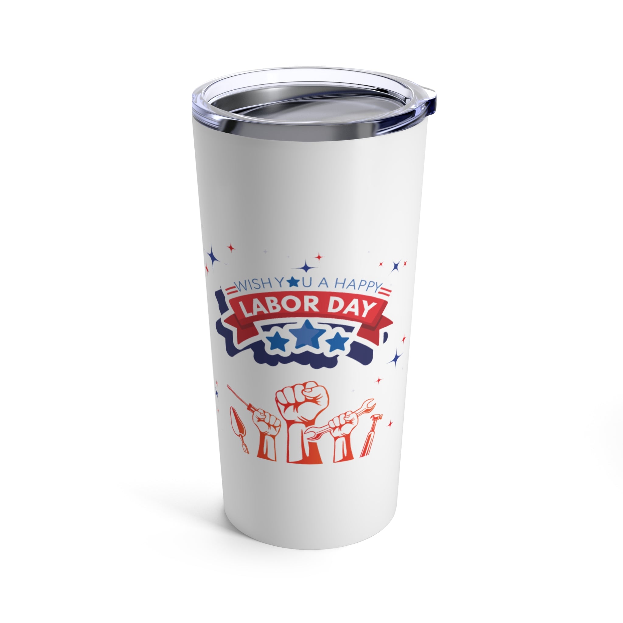 Wish U A Happy Labor Day Tumbler 20oz