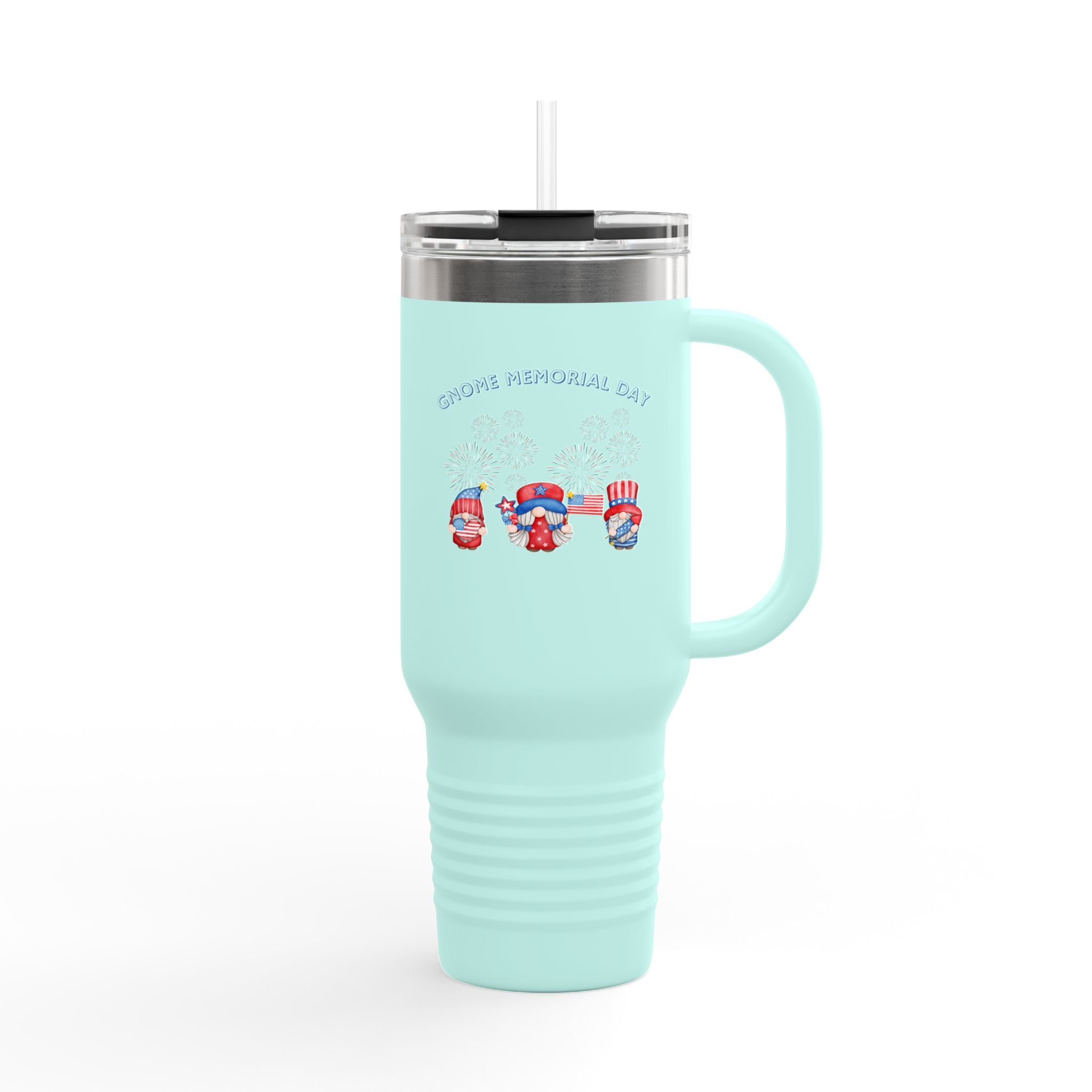 Gnome Memorial Day  Insulated Travel Mug, 40oz