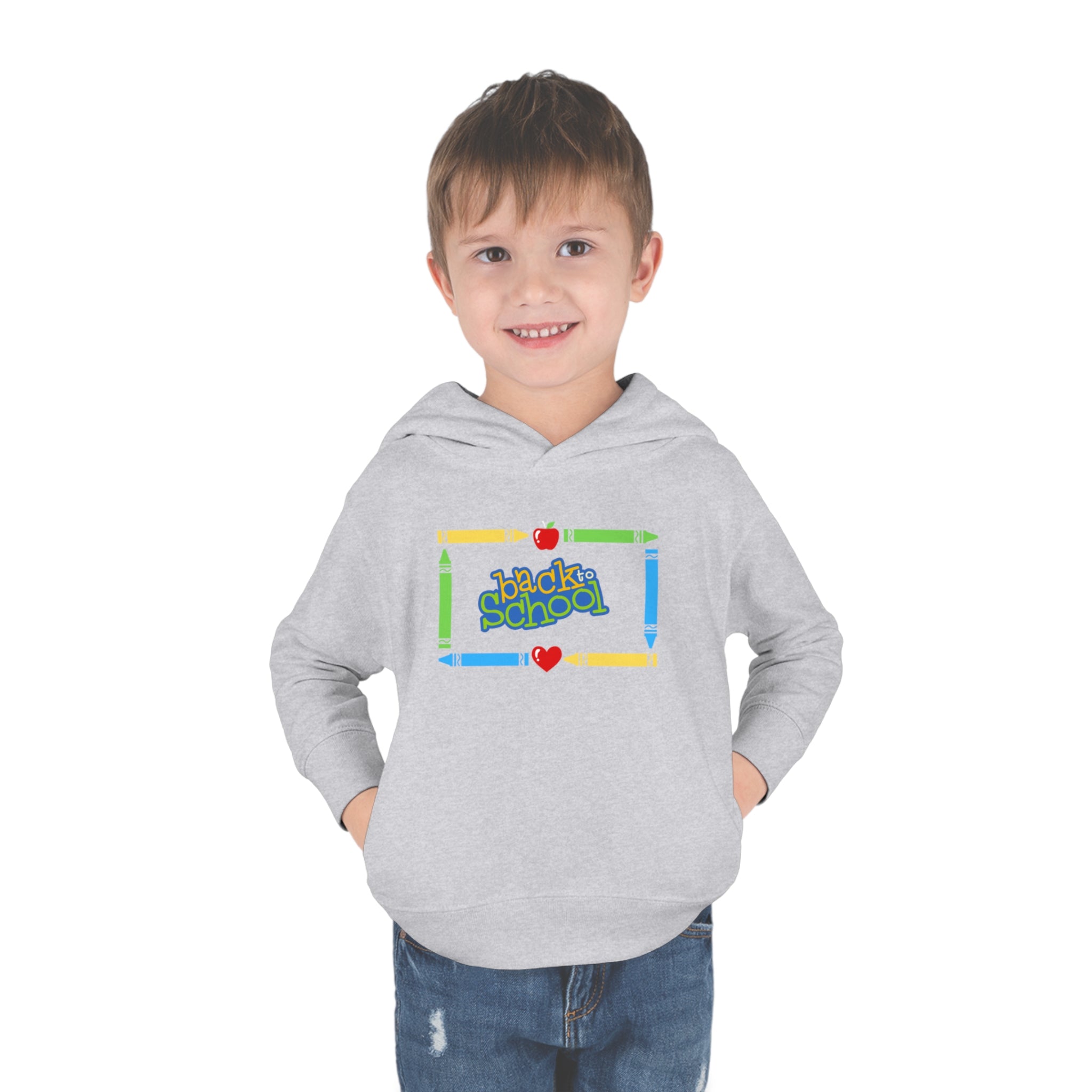 Back To School Toddler Pullover Fleece Hoodie