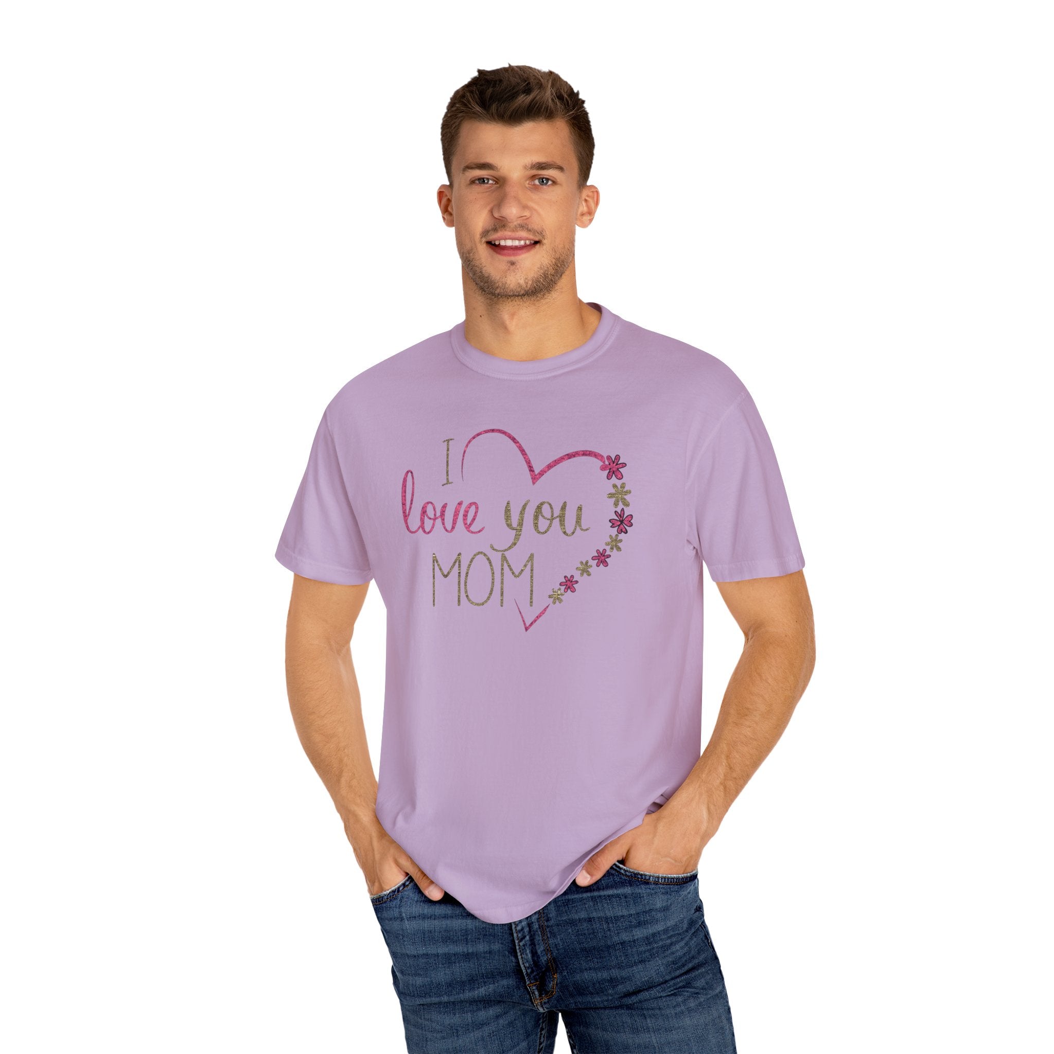 Mom, Happy Mother's Day Unisex Garment-Dyed T-shirt