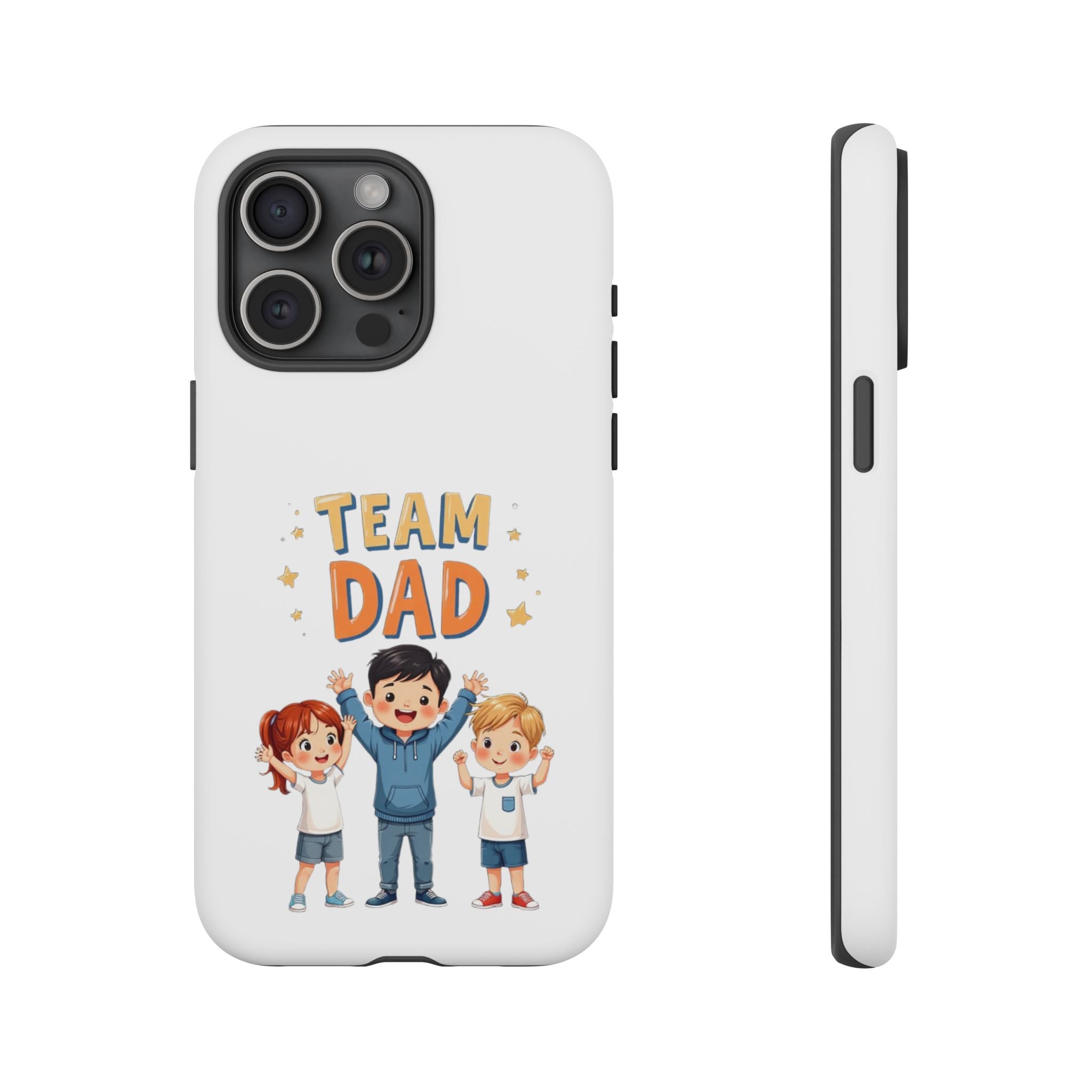 Team Dad Phone Case, Fun Gift for Fathers, Durable Phone Protector, Cute Dad Team Merchandise, Father's Day Special