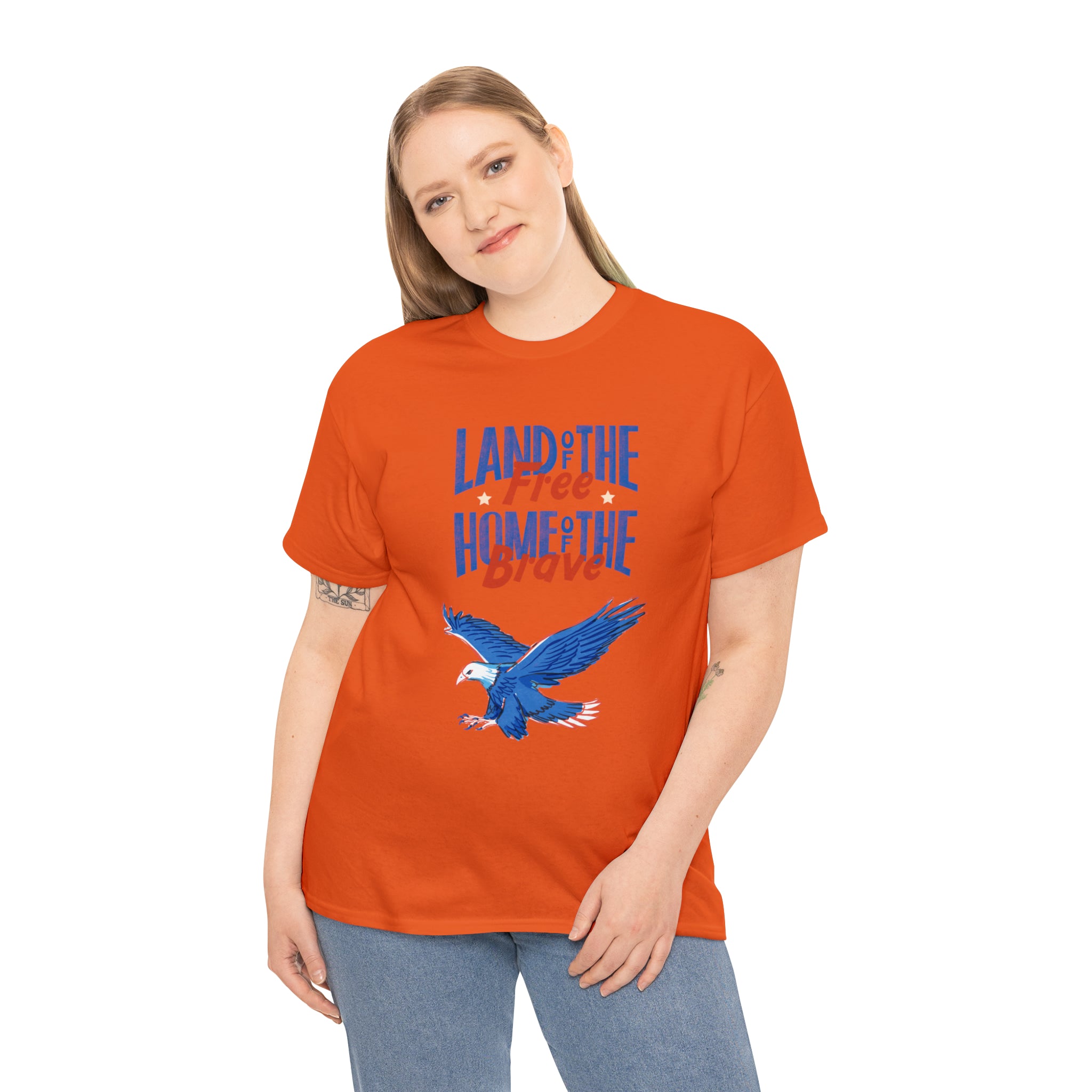 Land Of The Free Home Of The Brave Unisex Heavy Cotton Tee