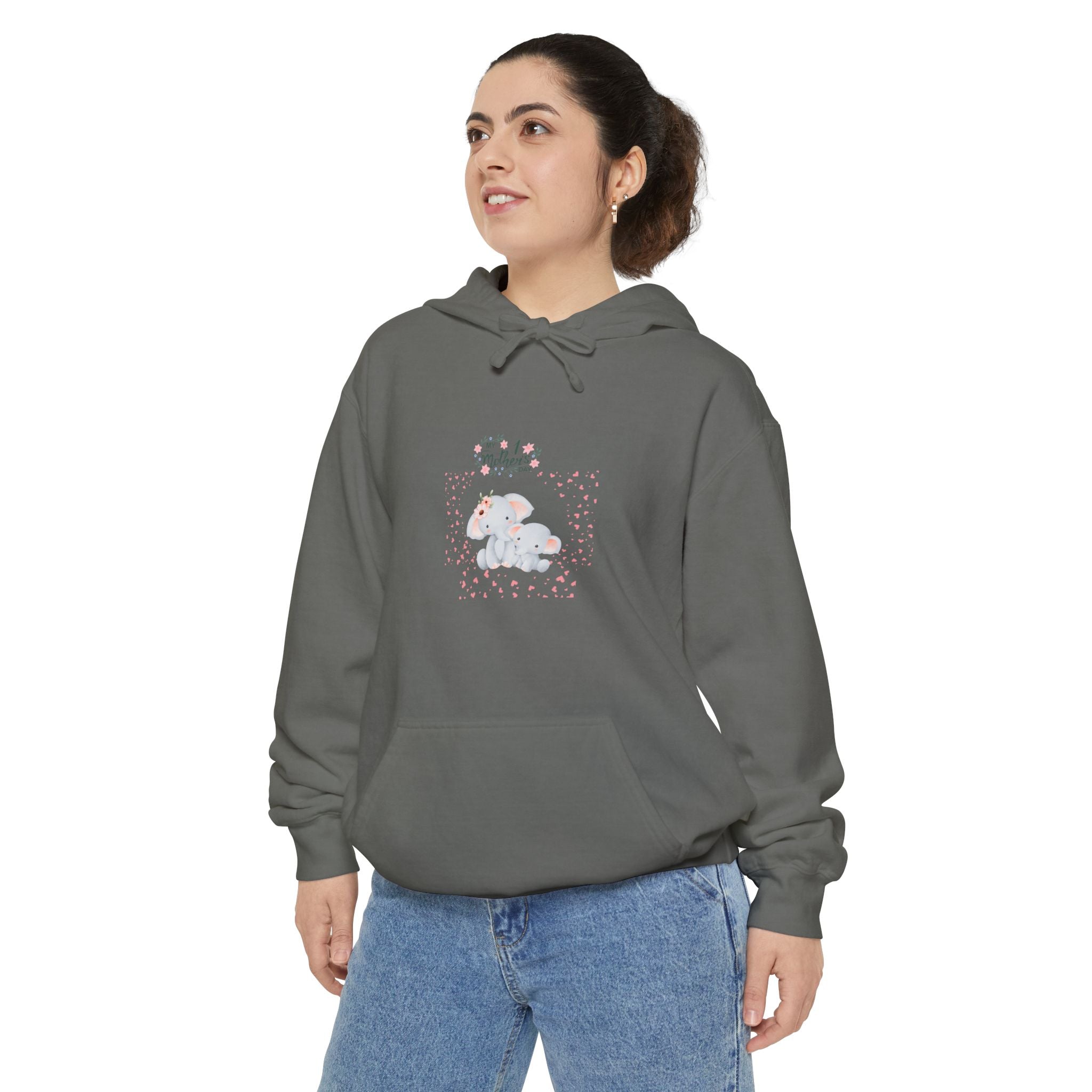 My 1st Mother's Day Unisex Hoodie - Garment-Dyed