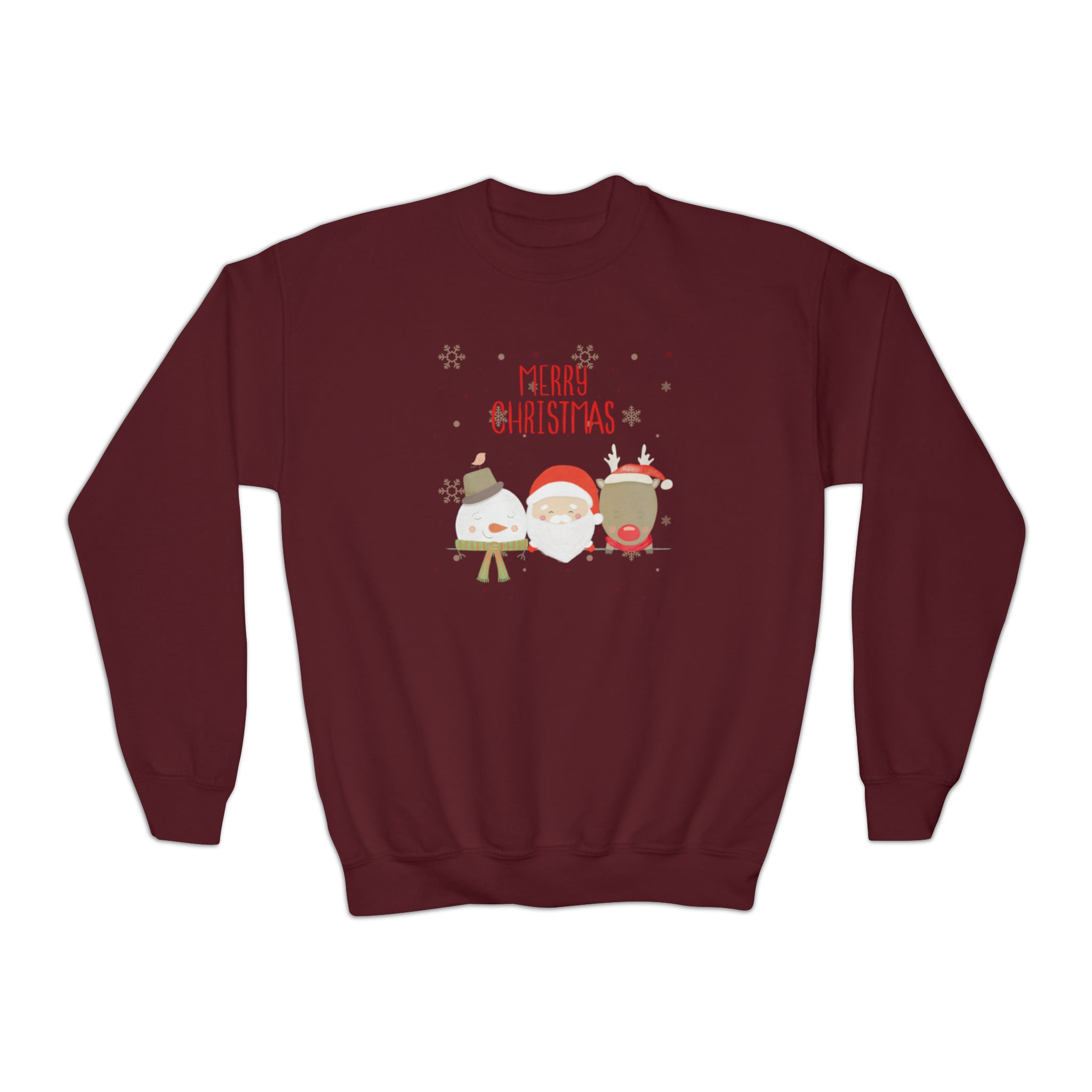 Merry Xmas Crew Youth Crewneck Sweatshirt