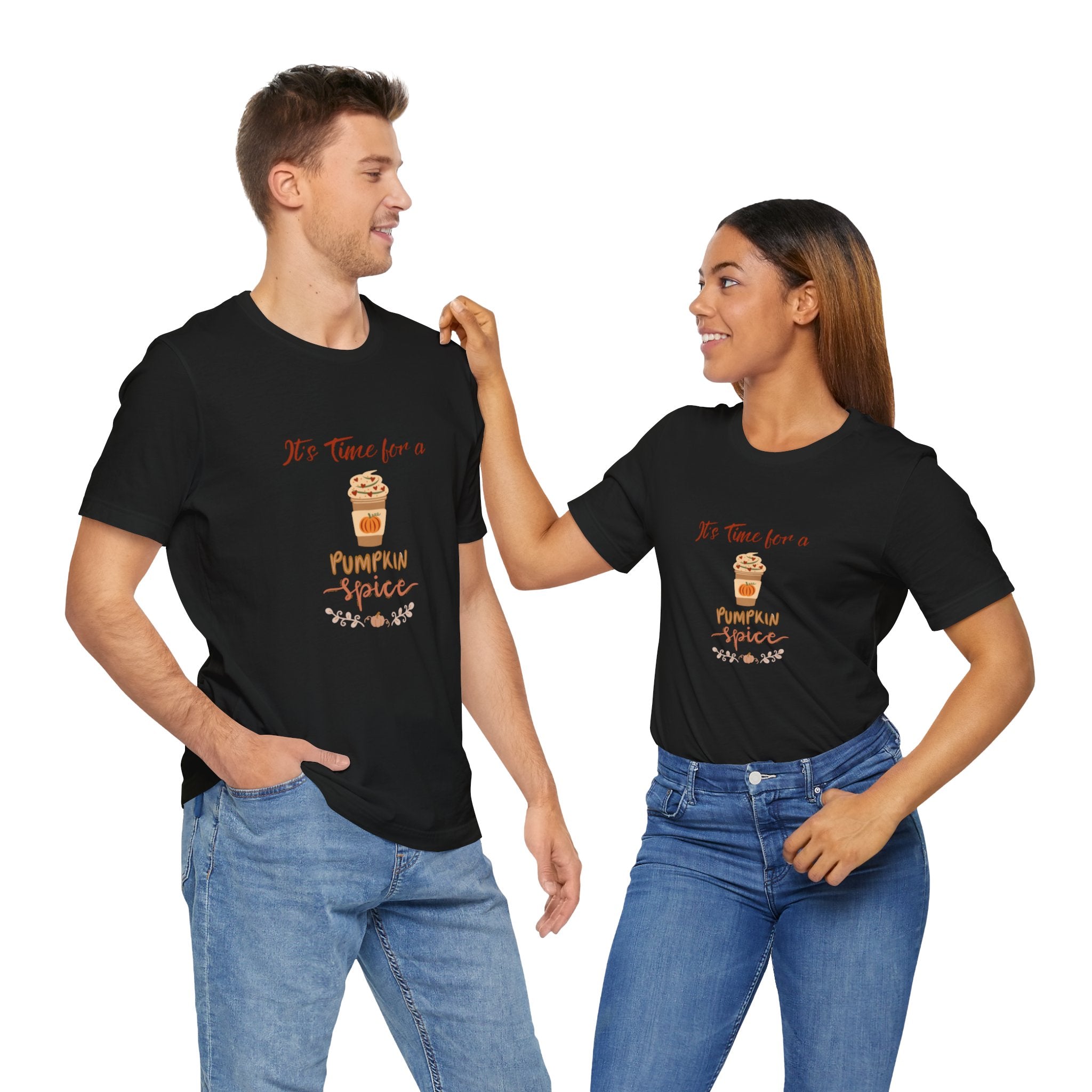 It's Time For A Pumpkin Spice Unisex Jersey Short Sleeve Tee