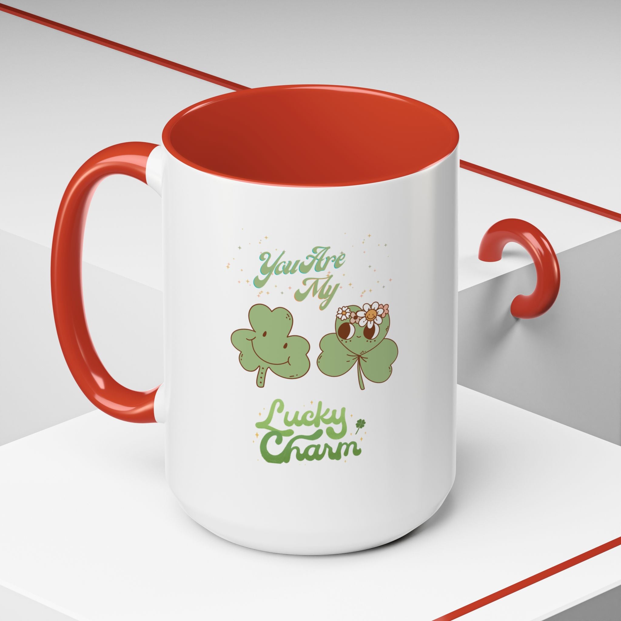 You're my Lucky Charm Accent Coffee Mug - St. Patrick's Day Gift