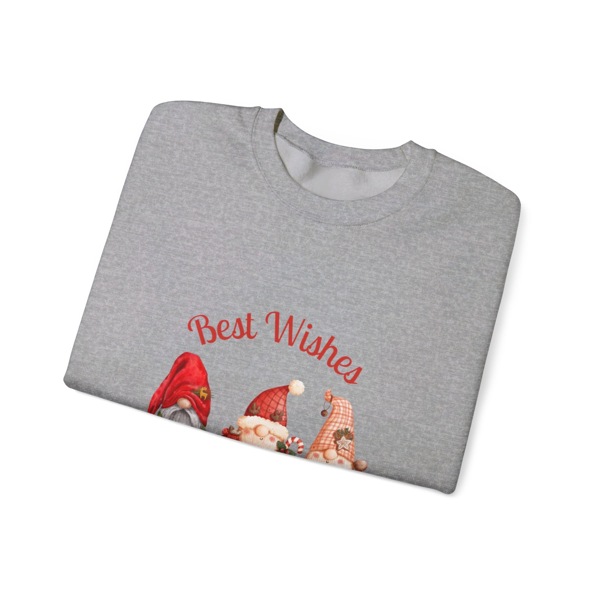 Gnome Best Wishes Unisex Heavy Blend™ Crewneck Sweatshirt