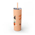 Trick or Treat Skinny Tumbler with Straw, 20oz