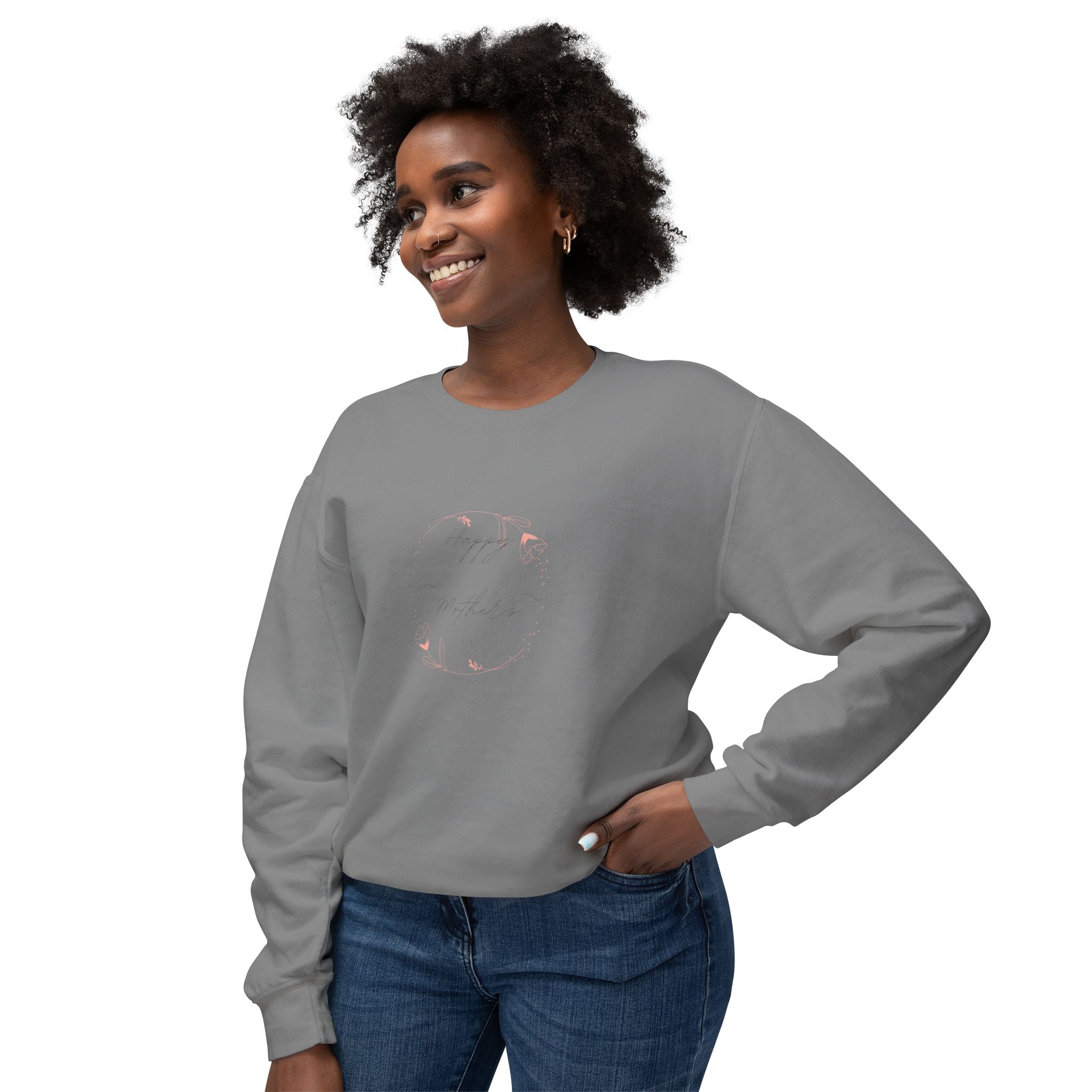 Happy Mom's Day Unisex Lightweight Crewneck Sweatshirt